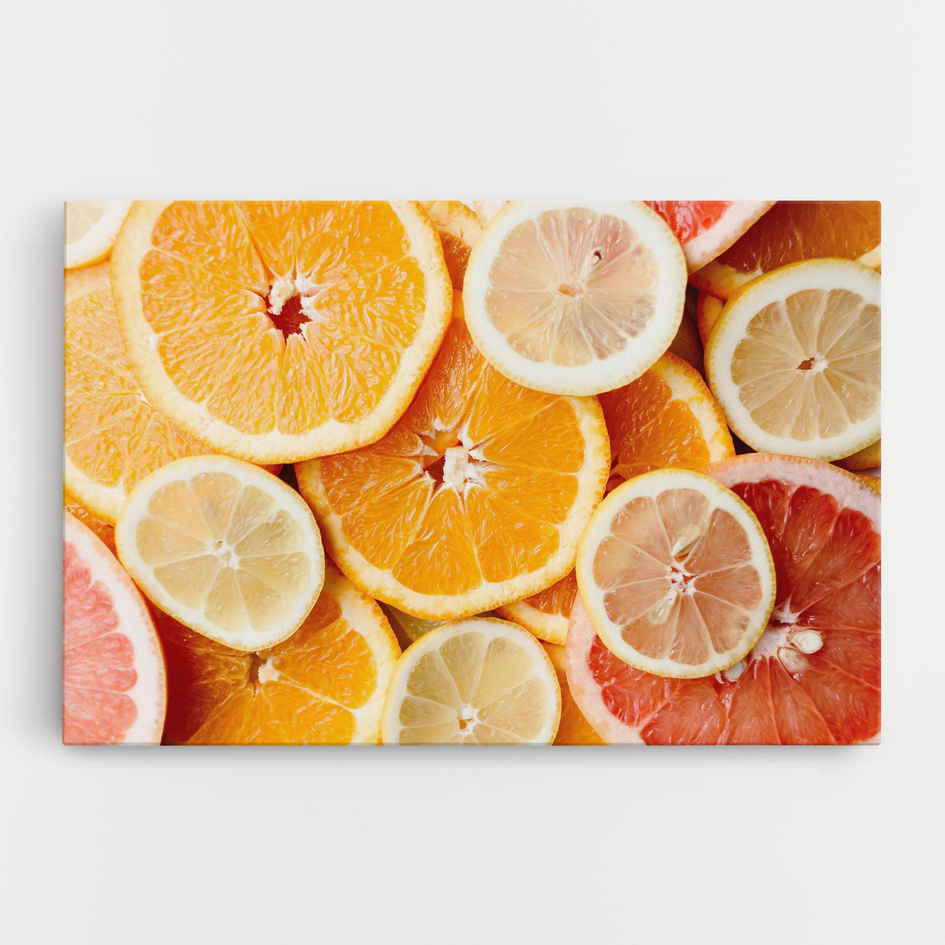 Leinwandbild Citrus Fruits mockup 0