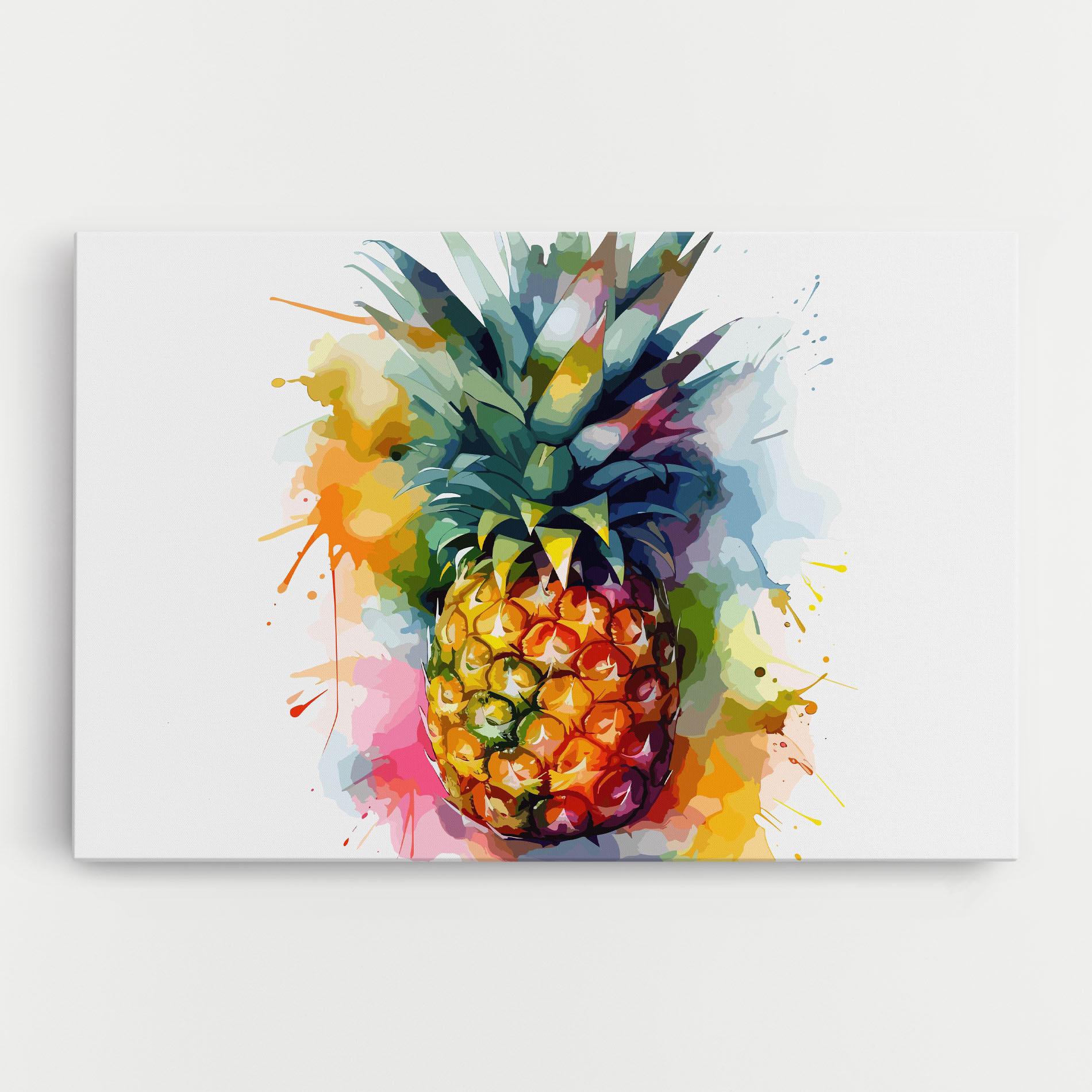 Leinwandbild Color Mix Pineapple mockup 0