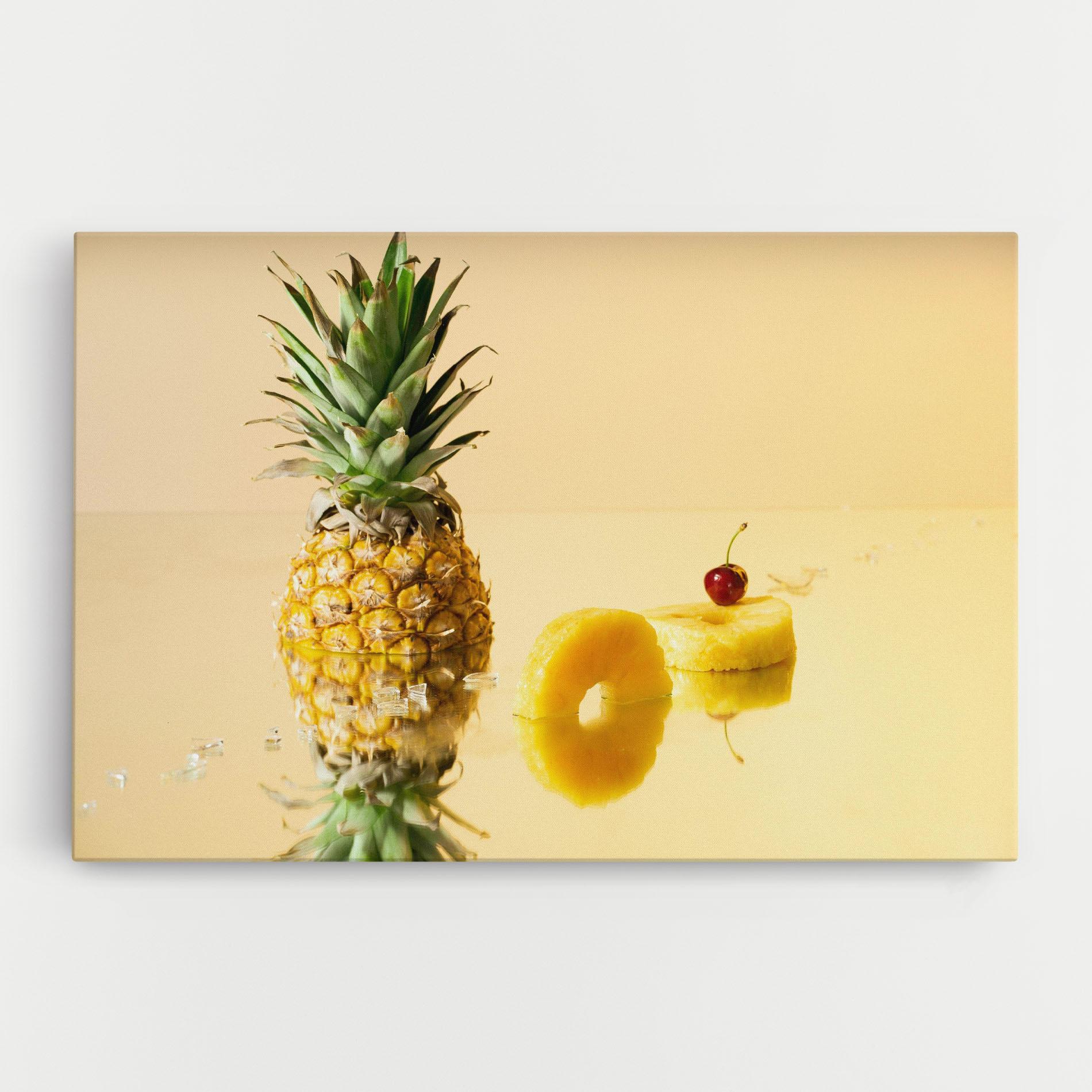 Leinwandbild Cut Pineapple mockup 0
