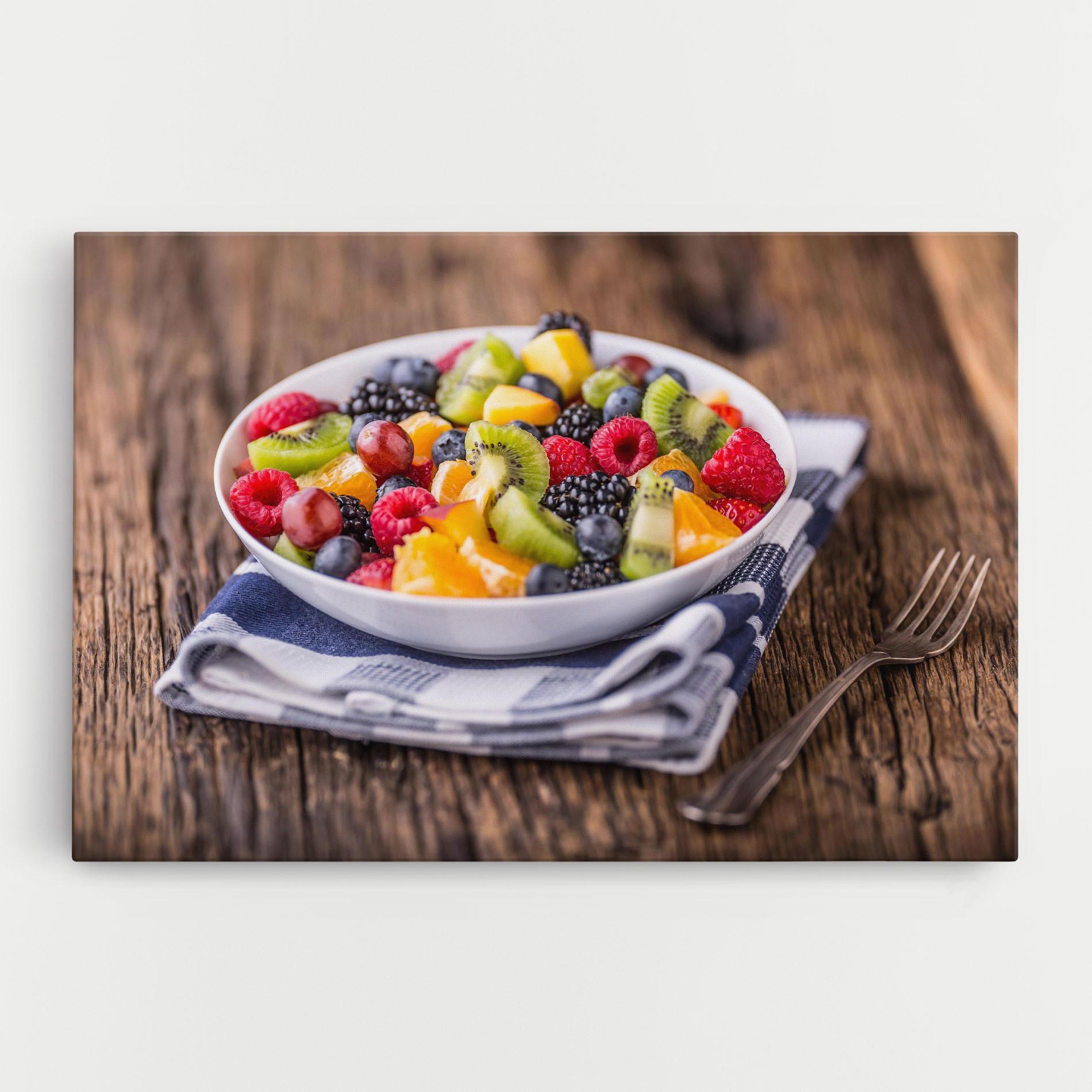 Leinwandbild Fruit Salad mockup 0