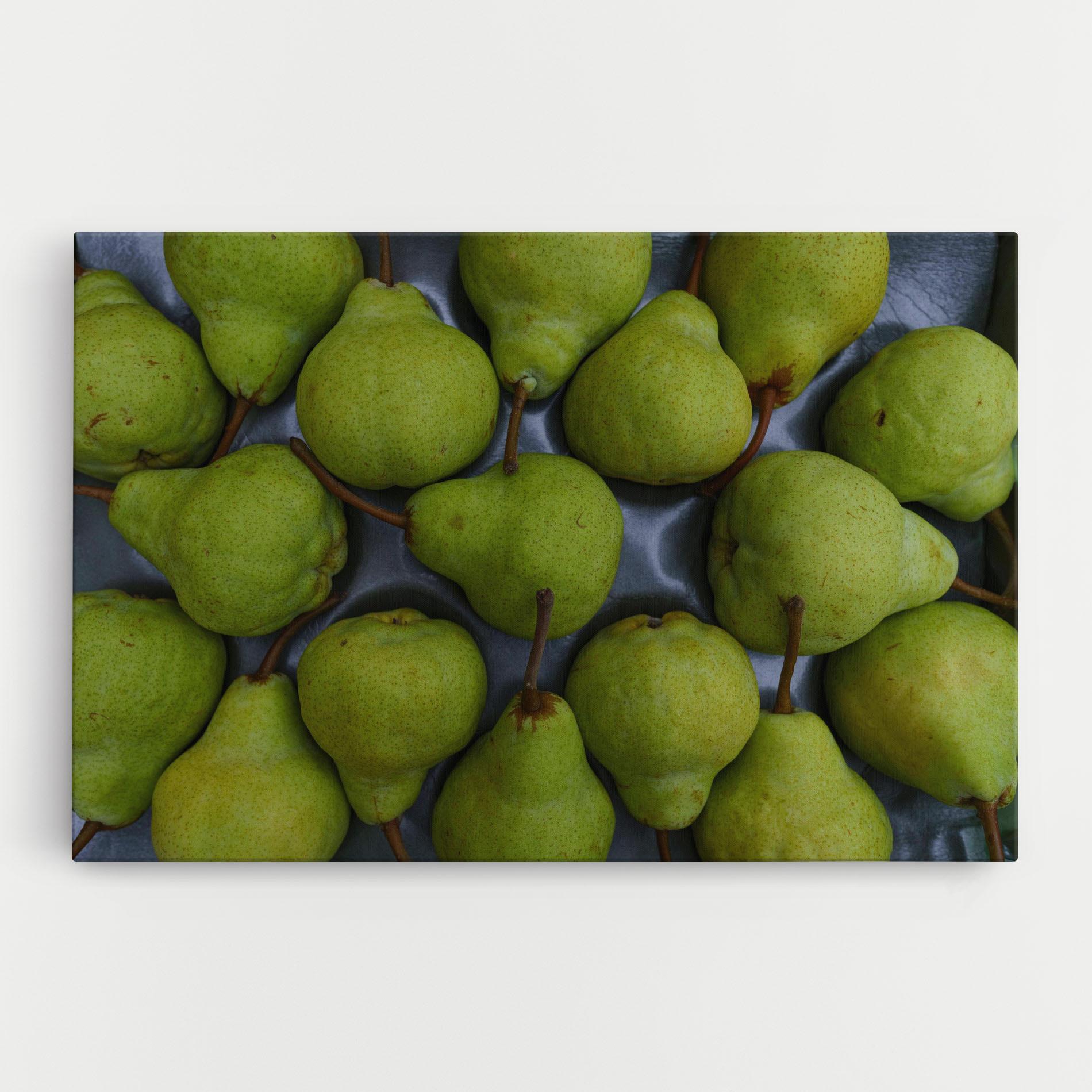 Leinwandbild Green Pear mockup 0