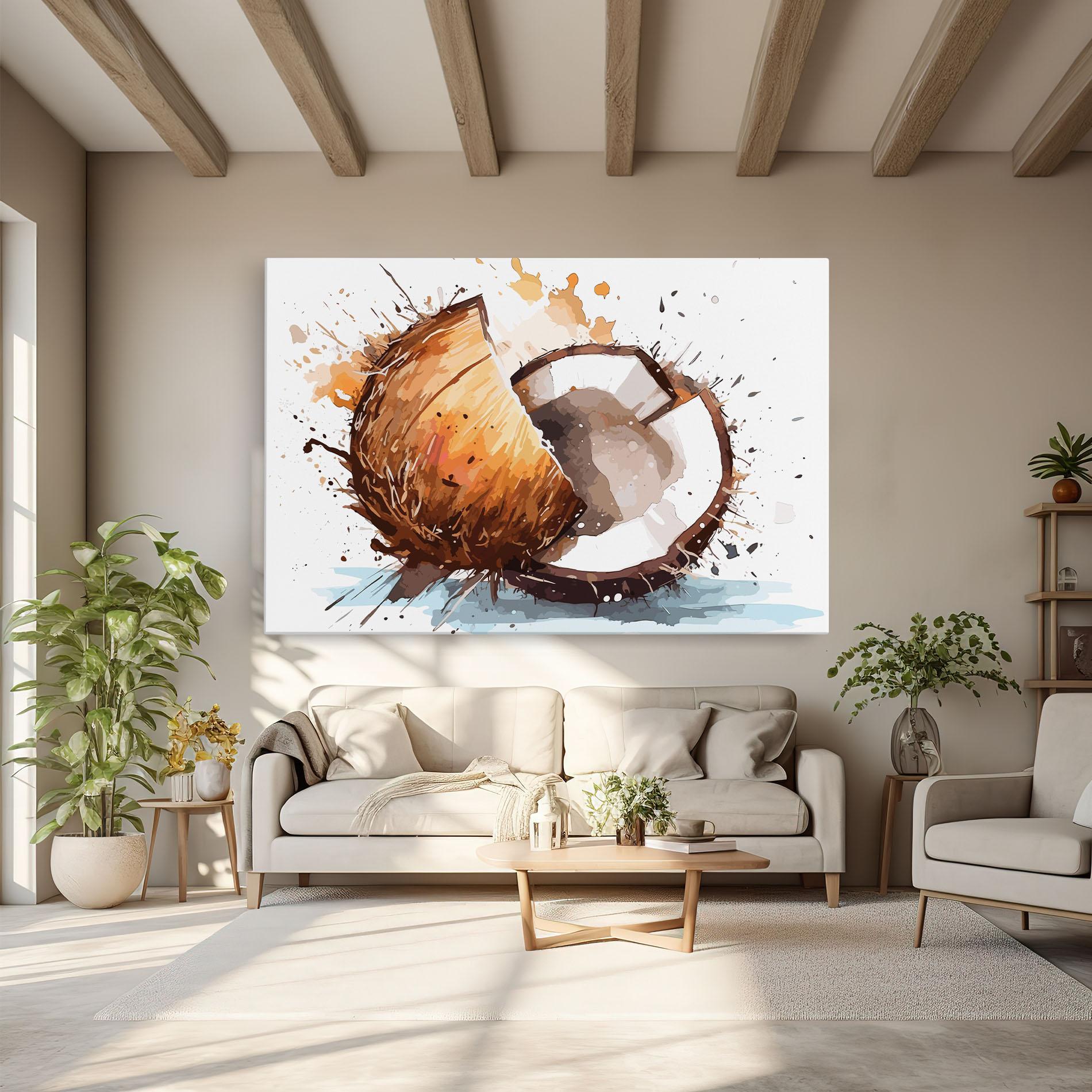Leinwandbild Coconut Art mockup 6