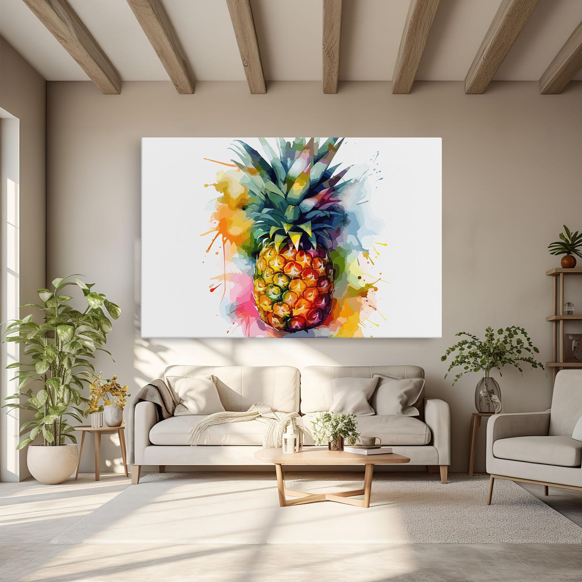 Leinwandbild Color Mix Pineapple mockup 6