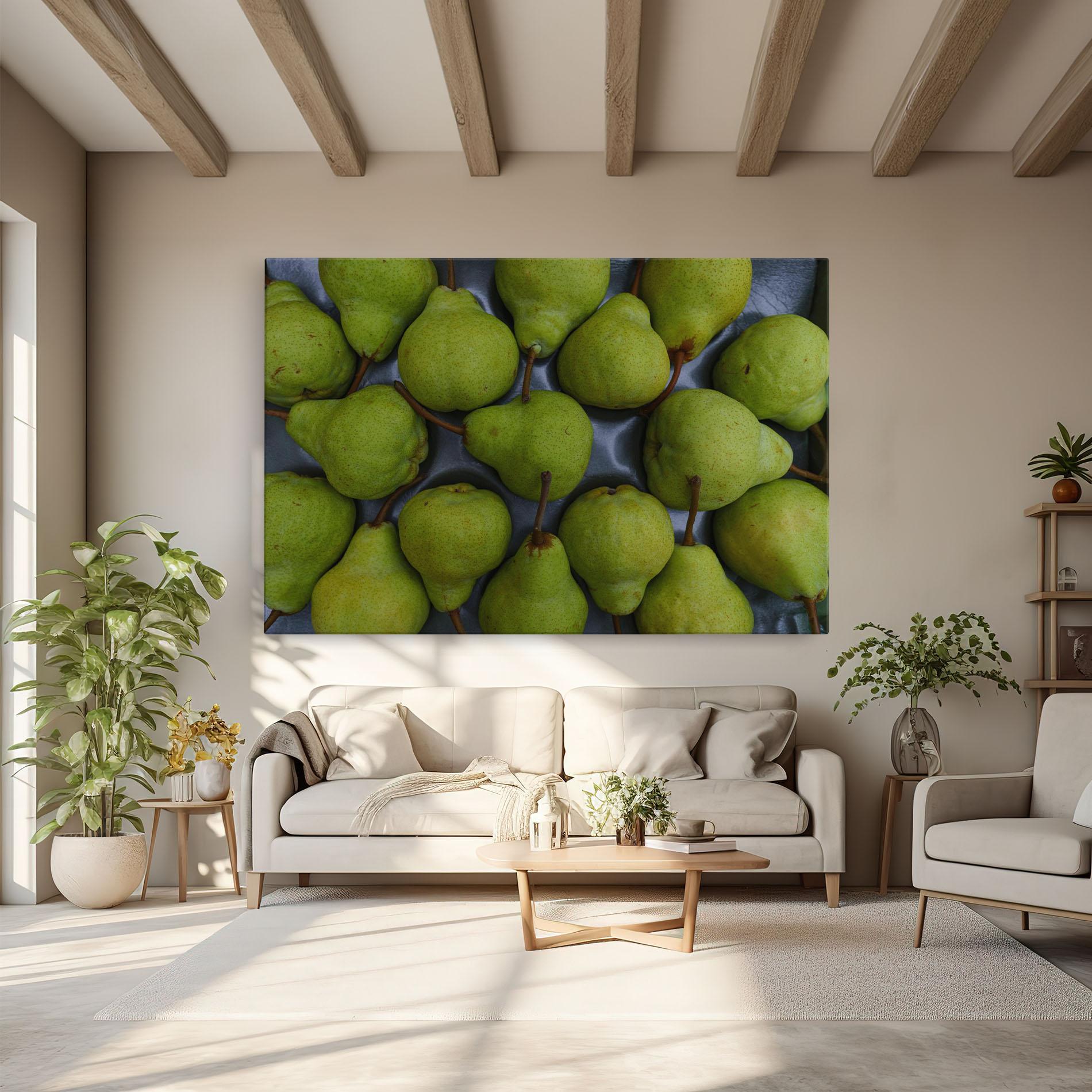 Leinwandbild Green Pear mockup 6