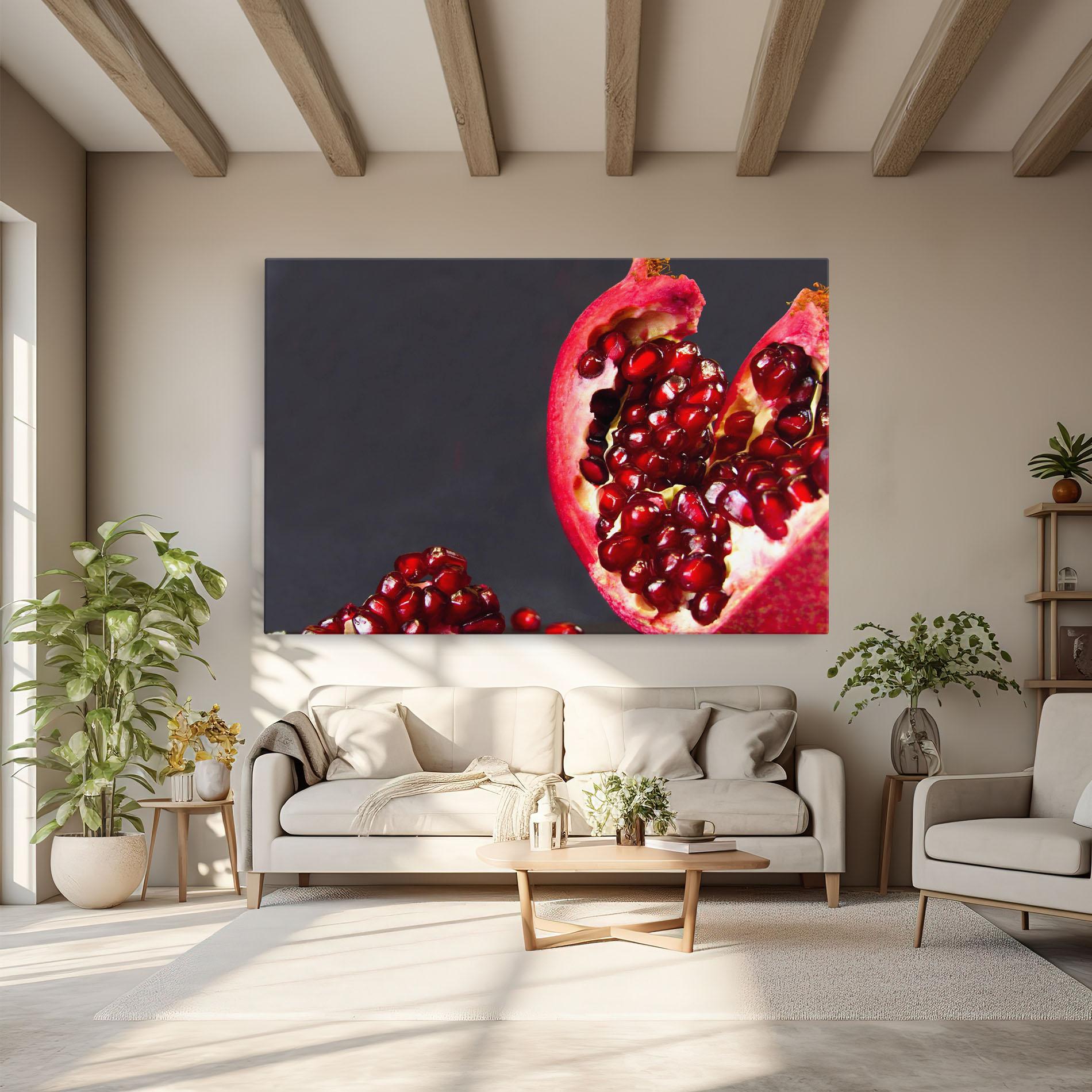Leinwandbild Open Pomegranate mockup 6