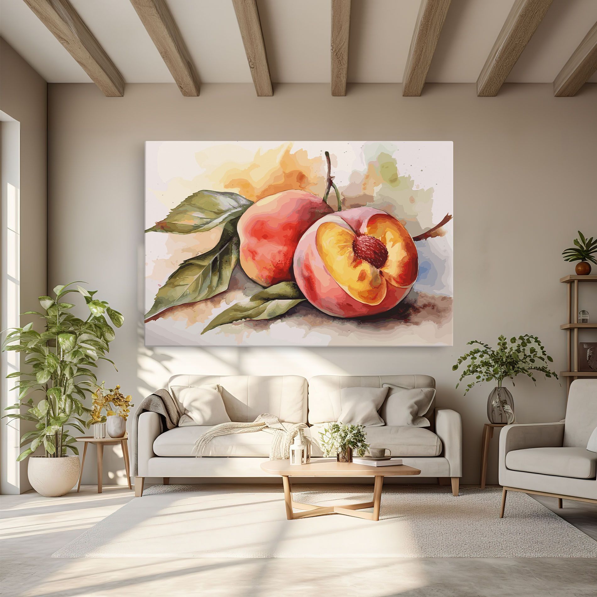 Watercolor Peach mockup 6