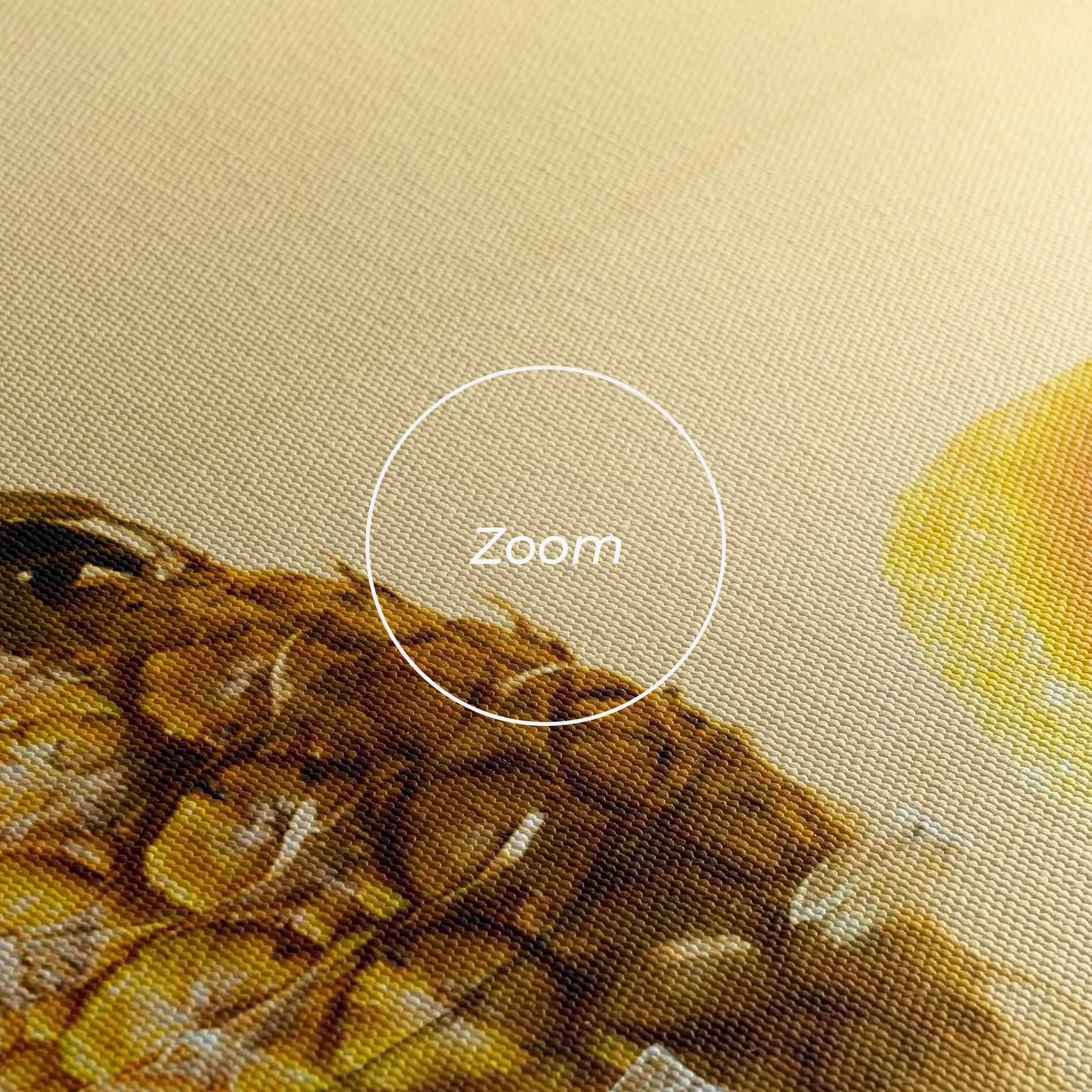 Leinwandbild Cut Pineapple mockup 3