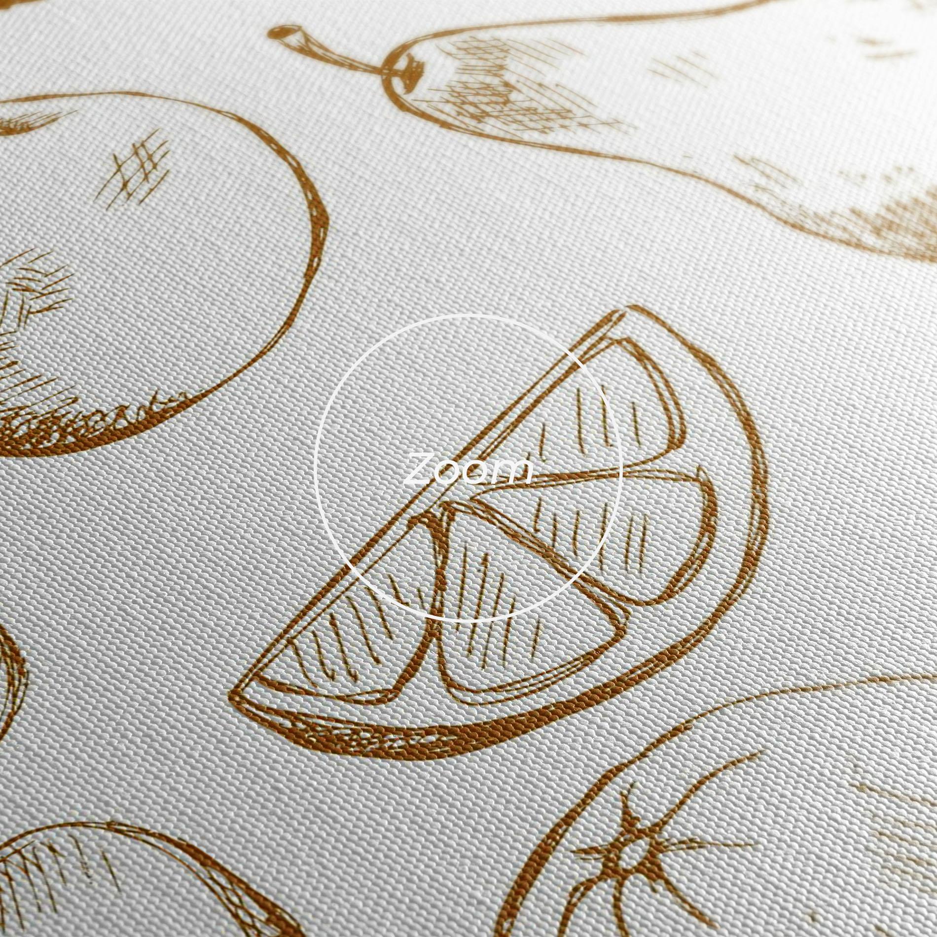 Leinwandbild Floating Fruits mockup 3