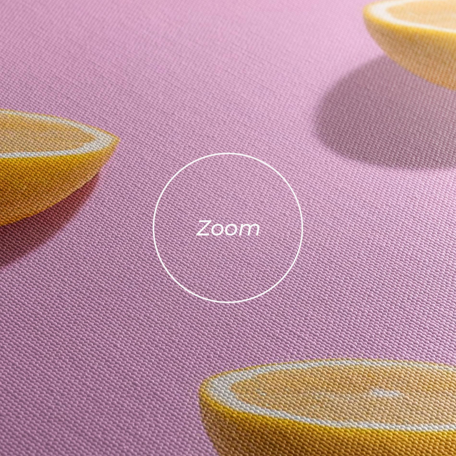 Leinwandbild Lemon Pattern mockup 3