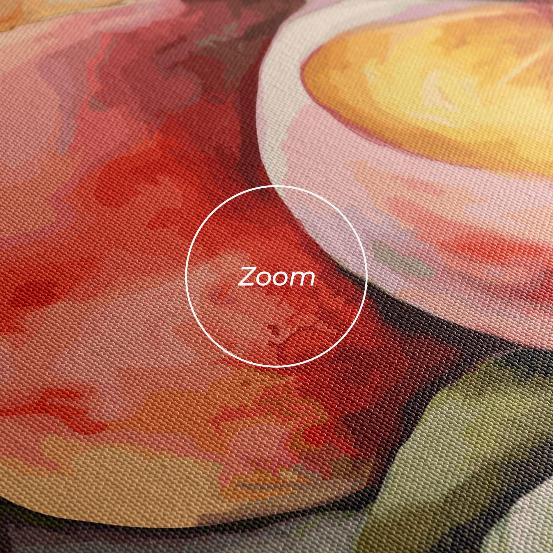 Leinwandbild Watercolor Peach mockup 3