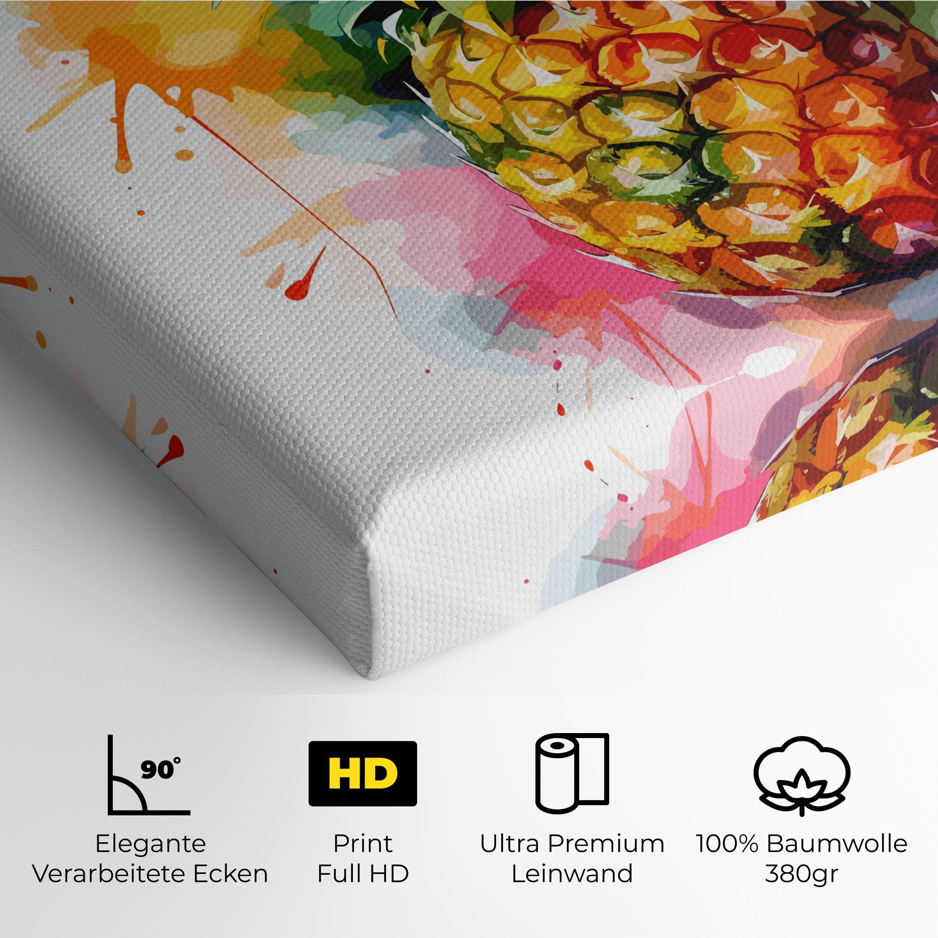 Leinwandbild Color Mix Pineapple mockup 4
