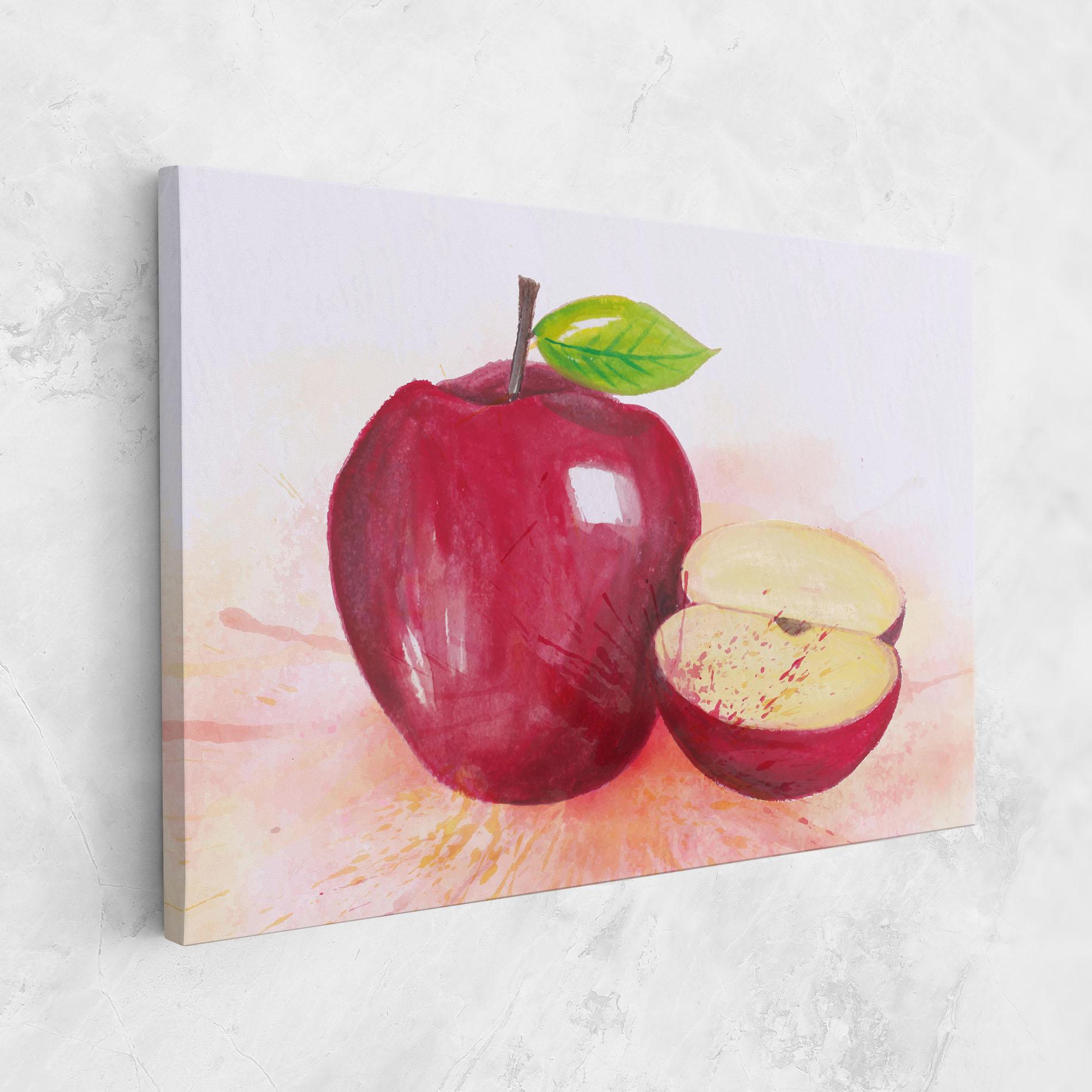 Leinwandbild Apple Art mockup 1