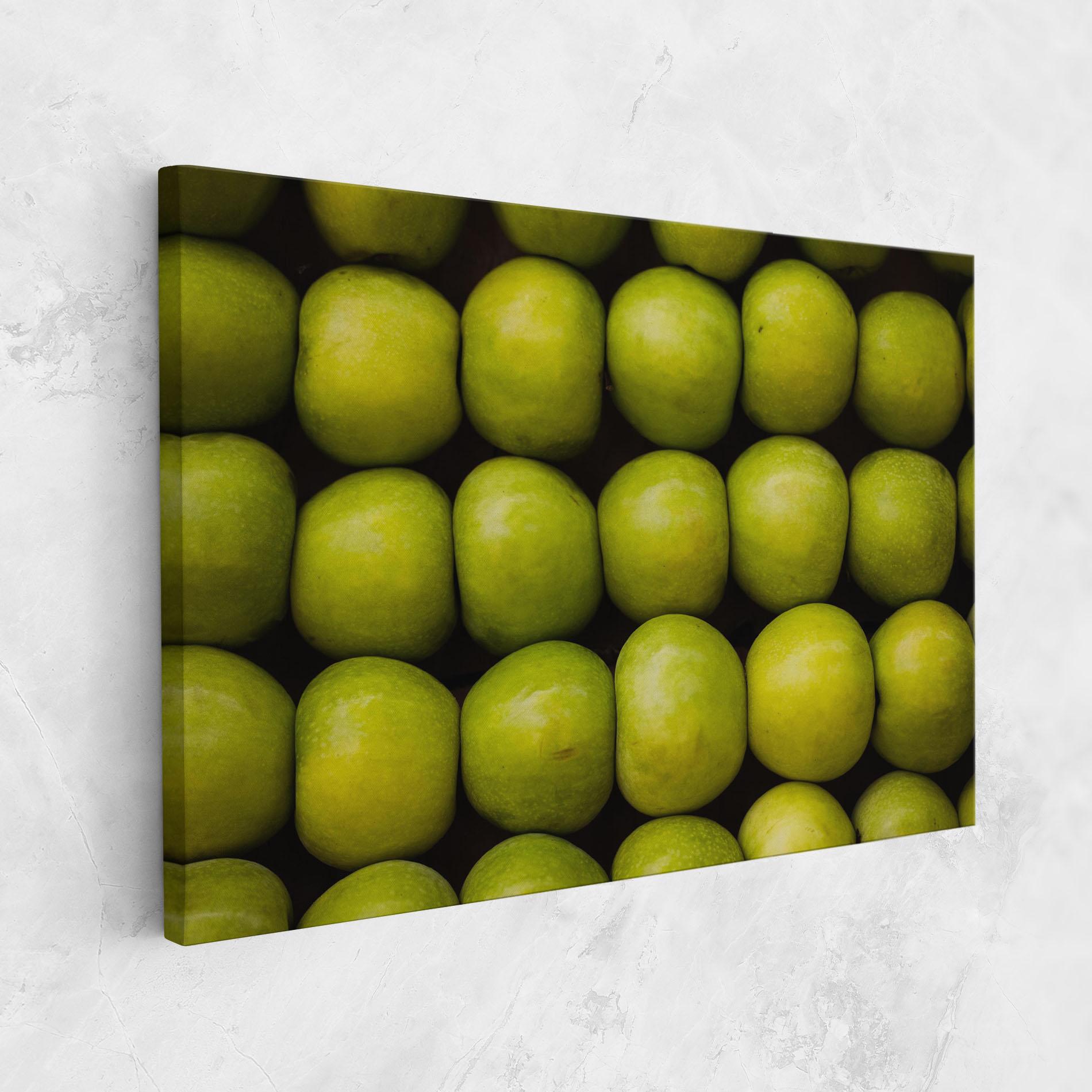 Leinwandbild Apple Wall mockup 1