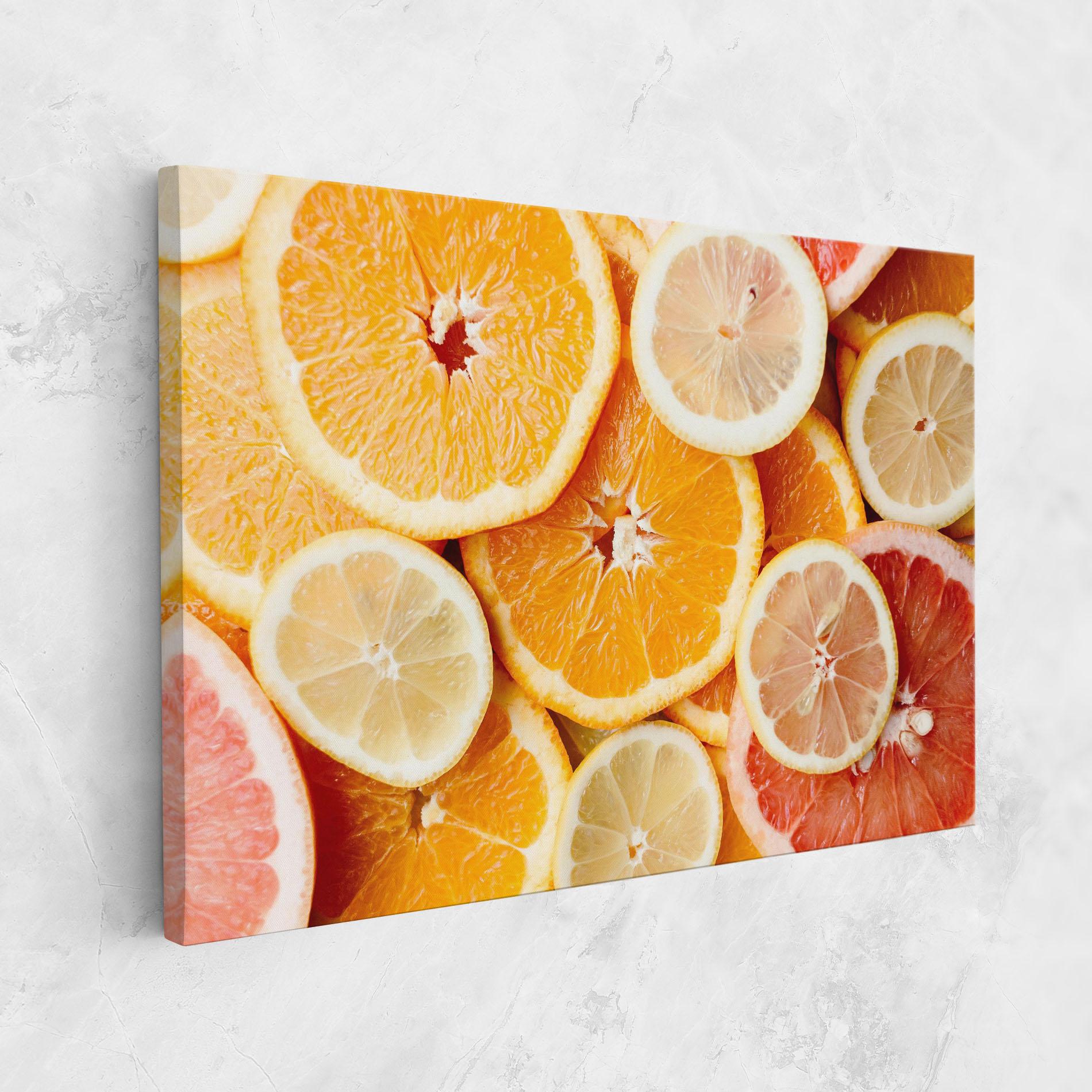 Leinwandbild Citrus Fruits mockup 1