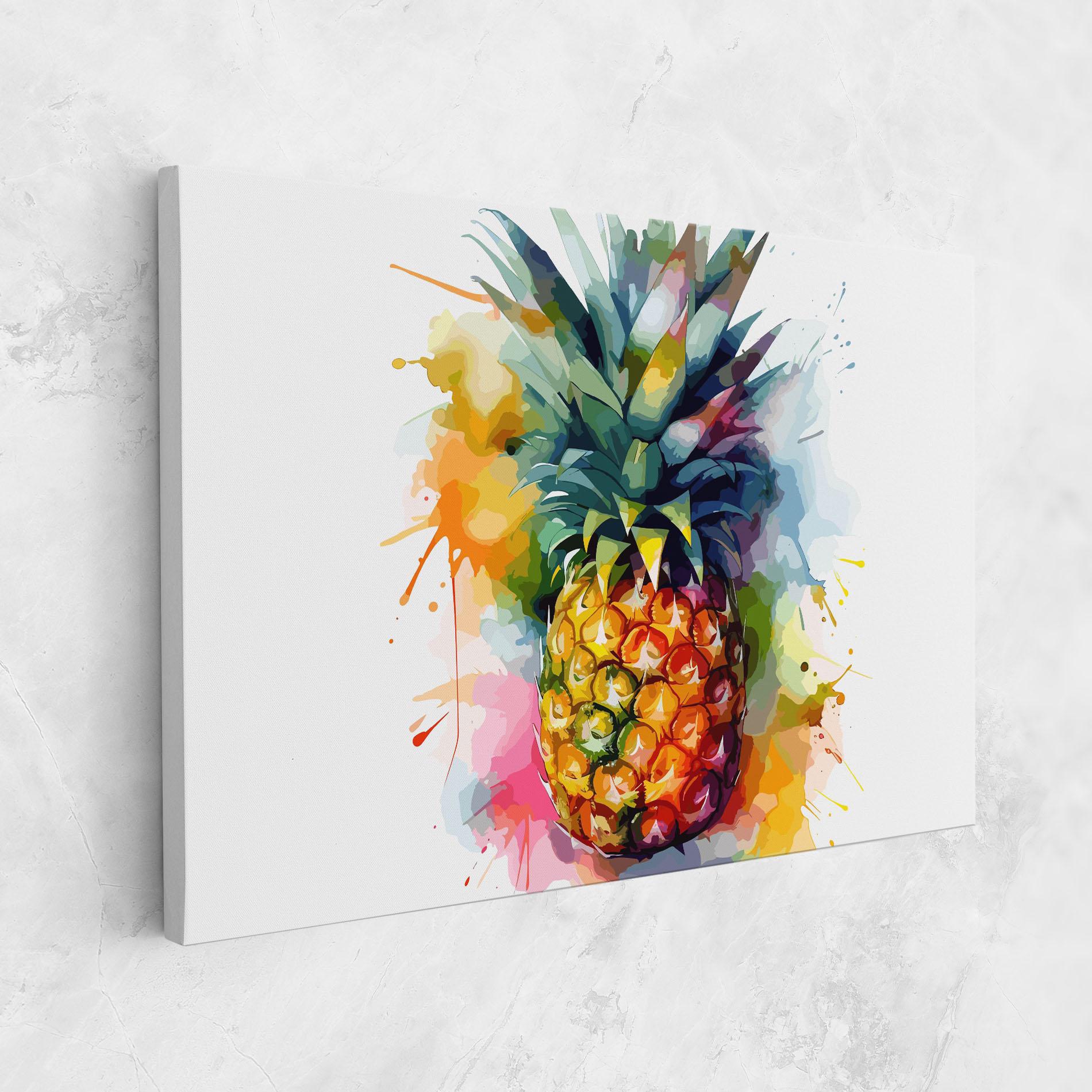 Leinwandbild Color Mix Pineapple mockup 1