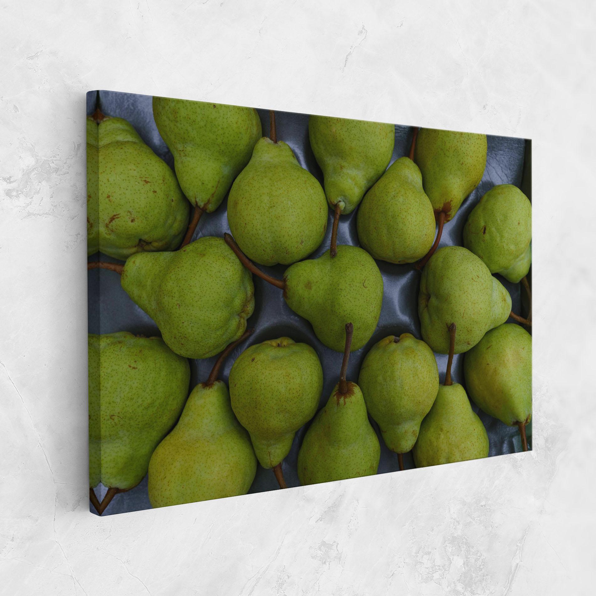 Leinwandbild Green Pear mockup 1