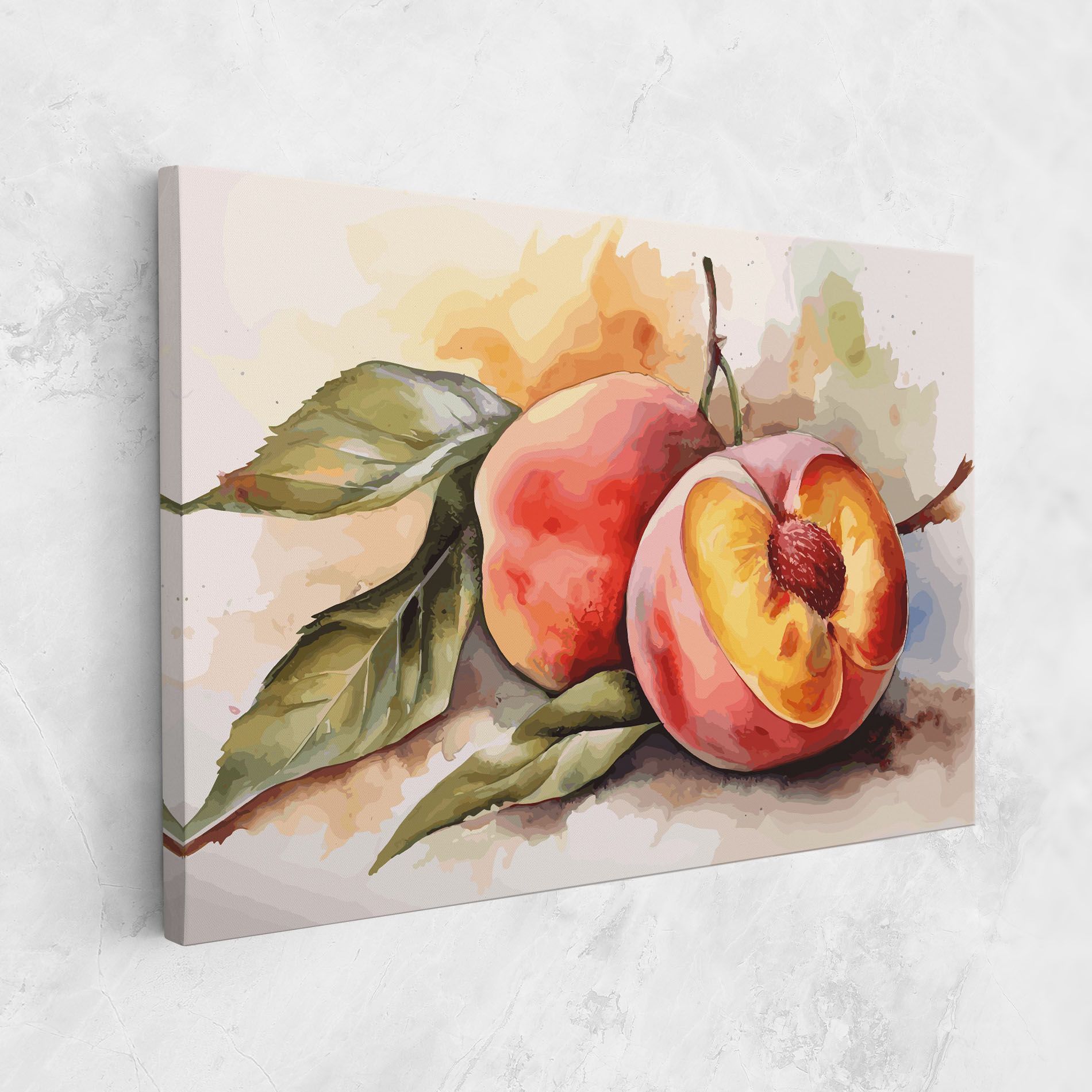 Watercolor Peach mockup 1
