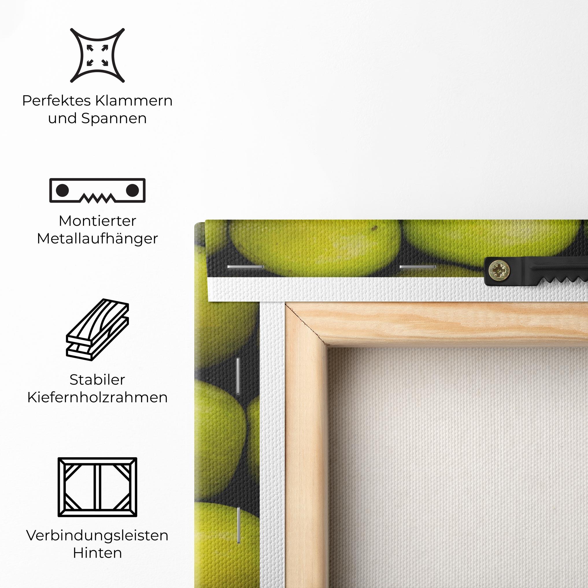 Leinwandbild Apple Wall mockup 5