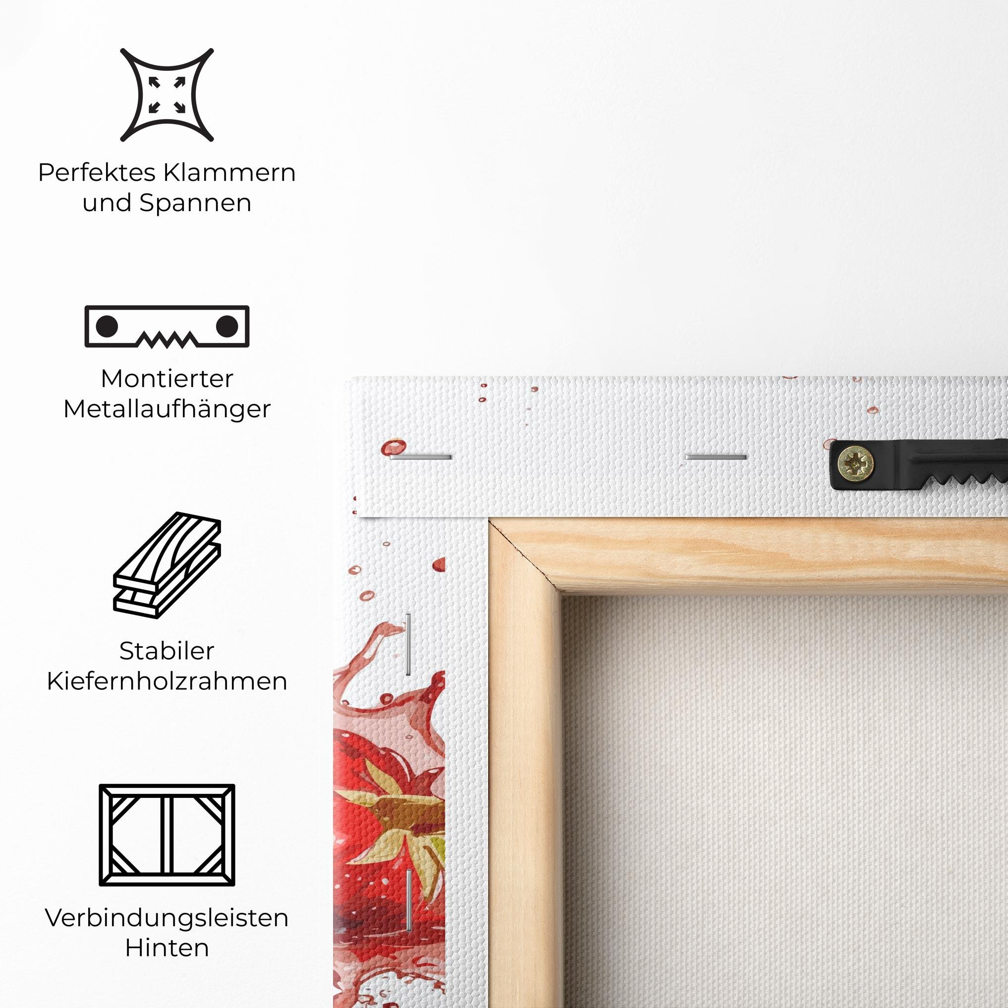 Leinwandbild Berries Art mockup 5