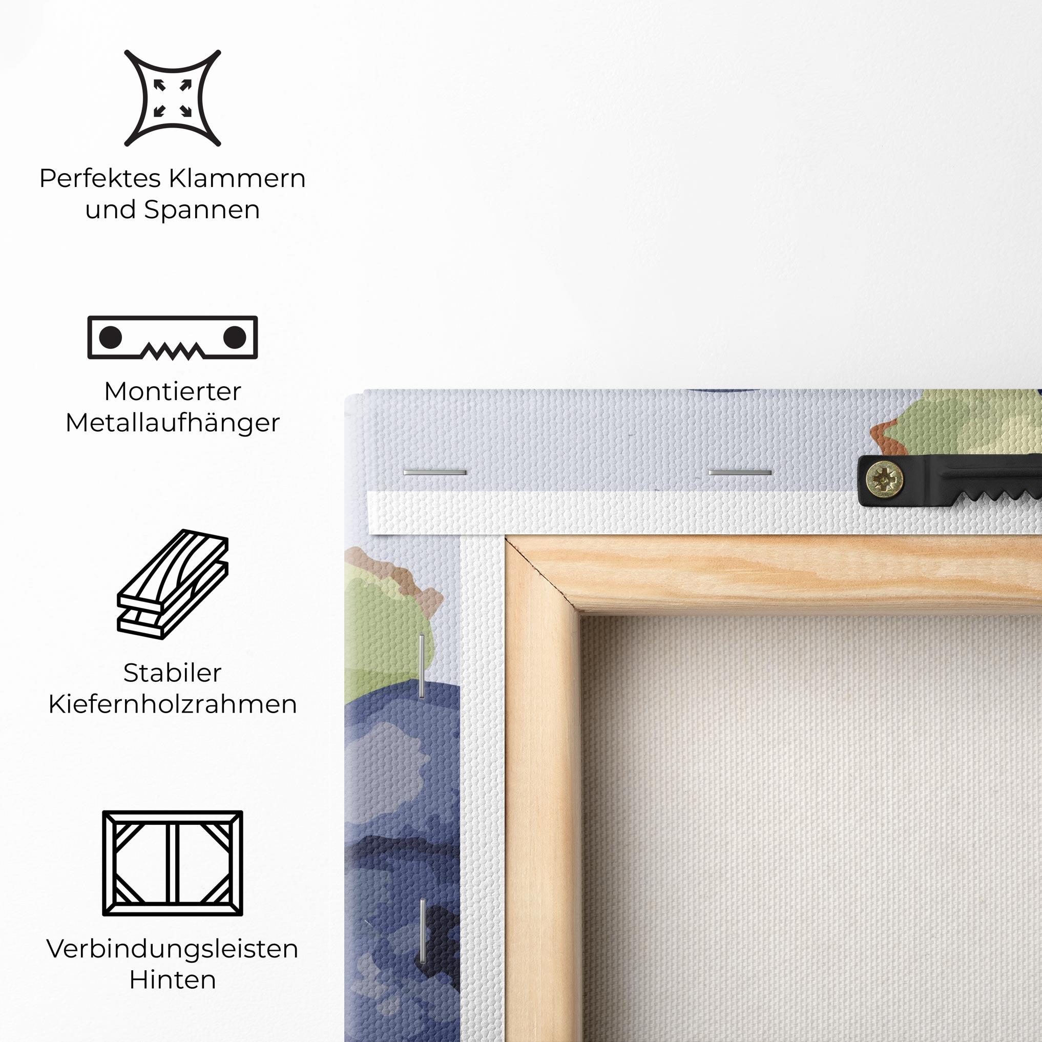 Leinwandbild Blueberries Art mockup 5