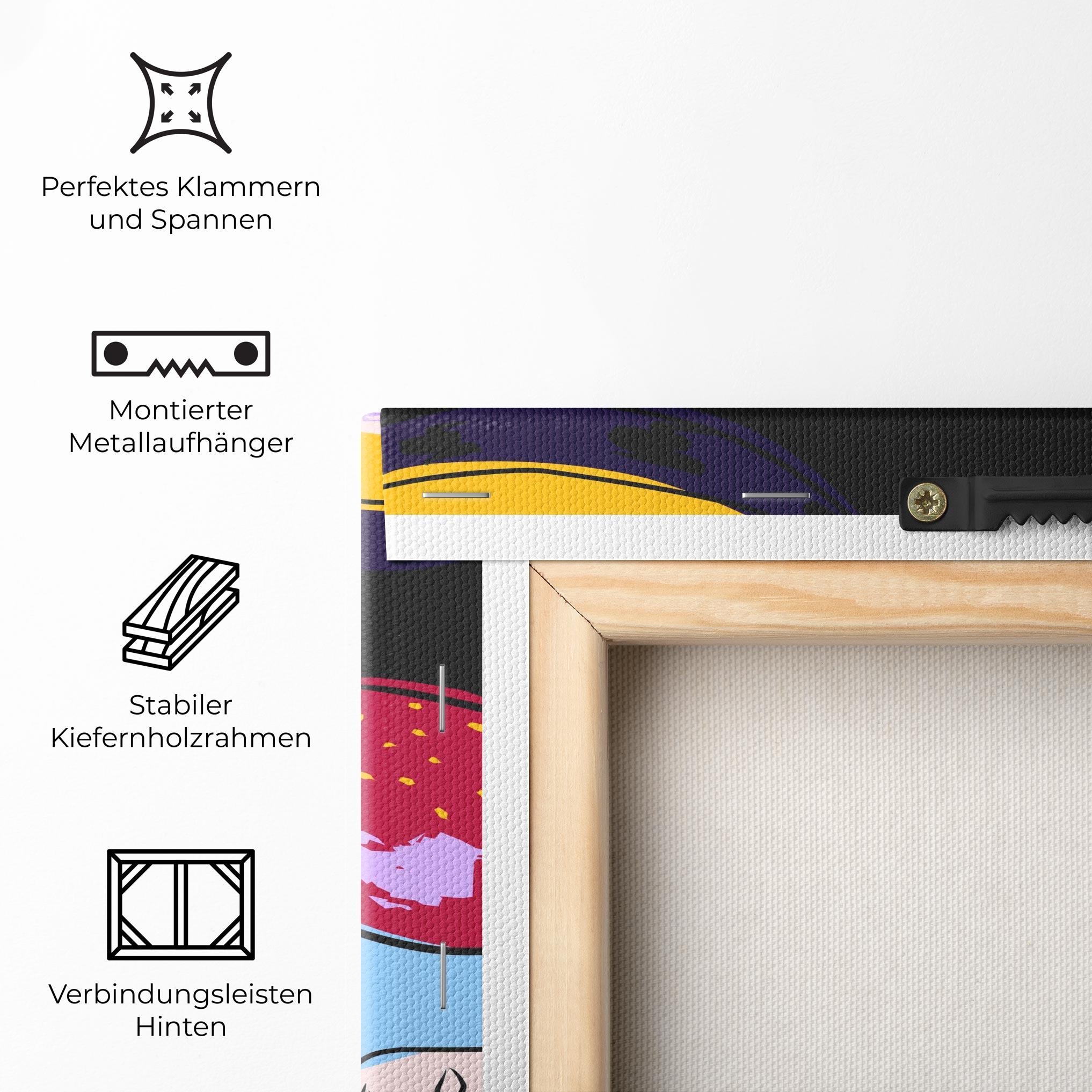 Leinwandbild Colorful Fruits mockup 5