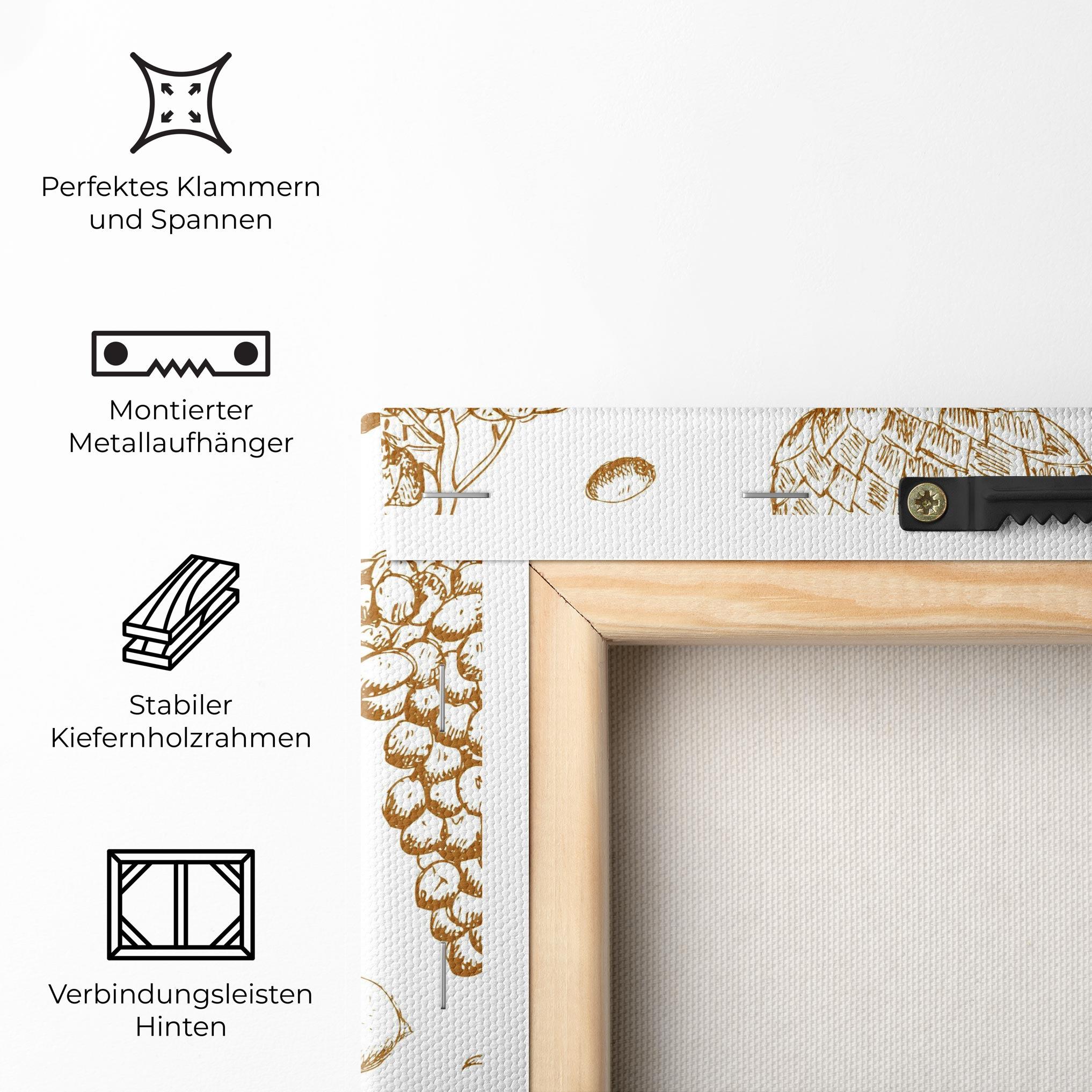 Leinwandbild Floating Fruits mockup 5