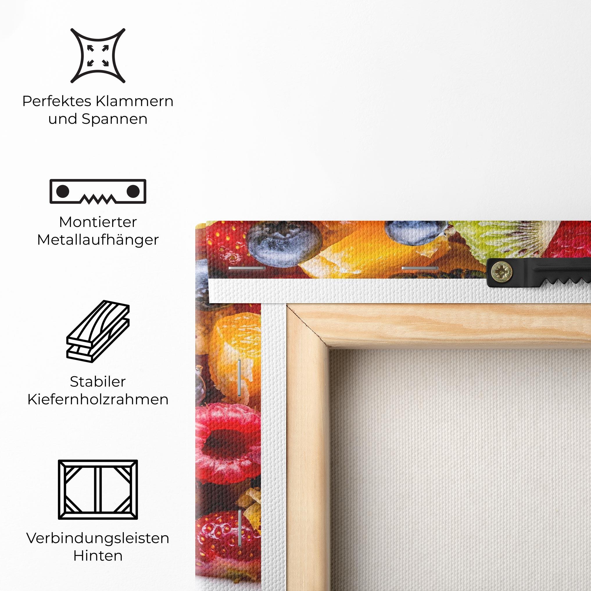 Leinwandbild Fresh Fruit Salad mockup 5