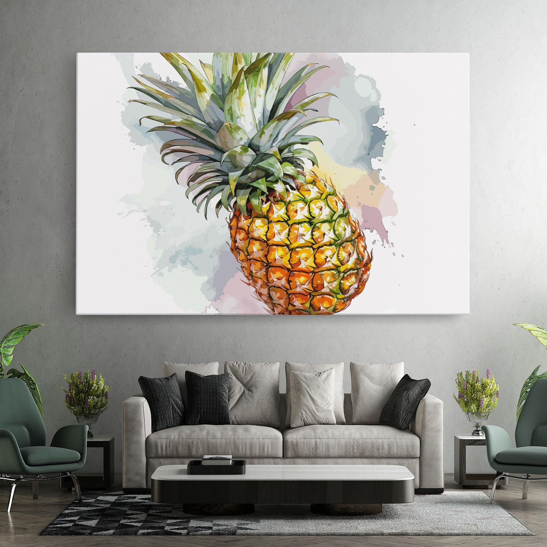 Leinwandbild Artistic Pineapple mockup 7