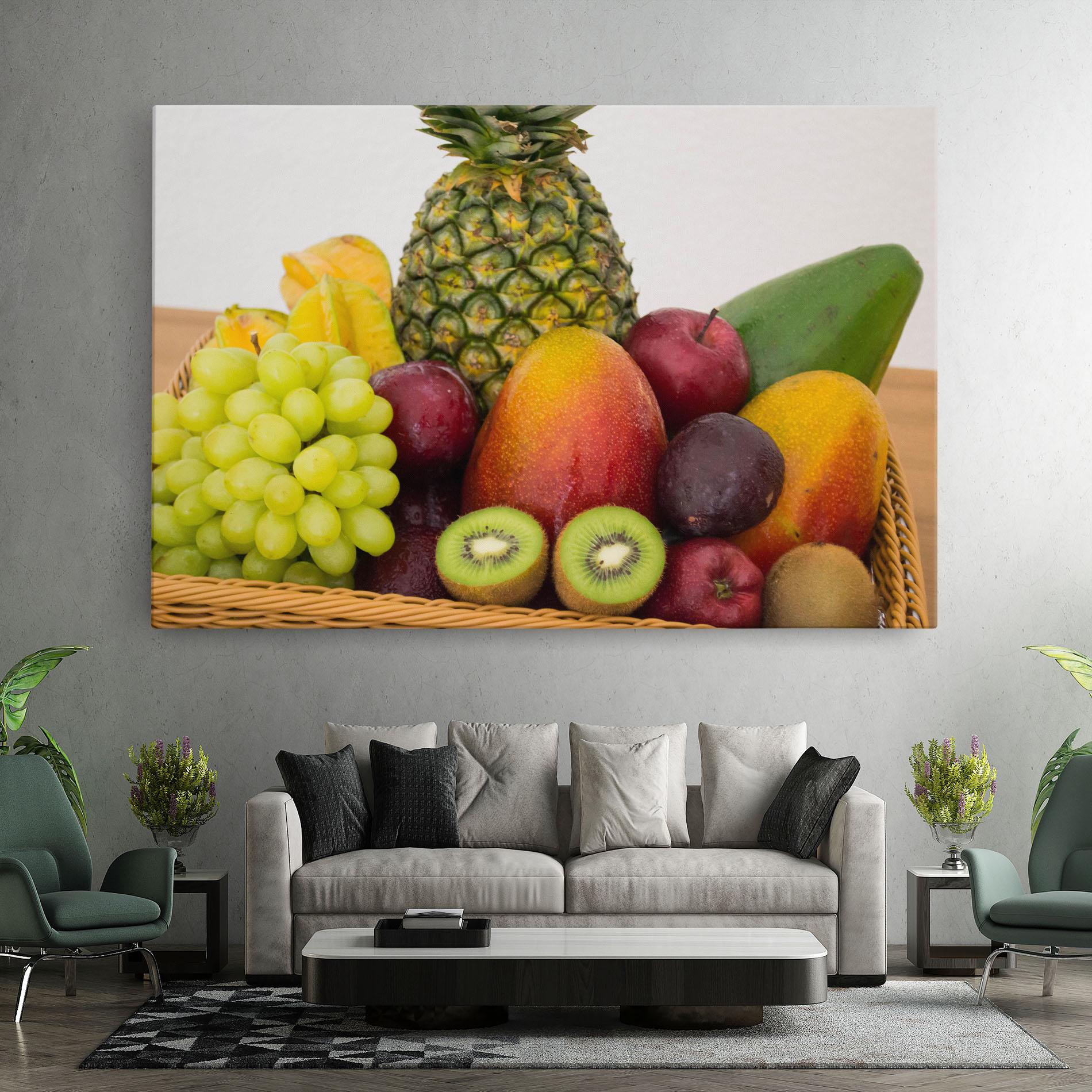 Leinwandbild Fruit Basket mockup 7