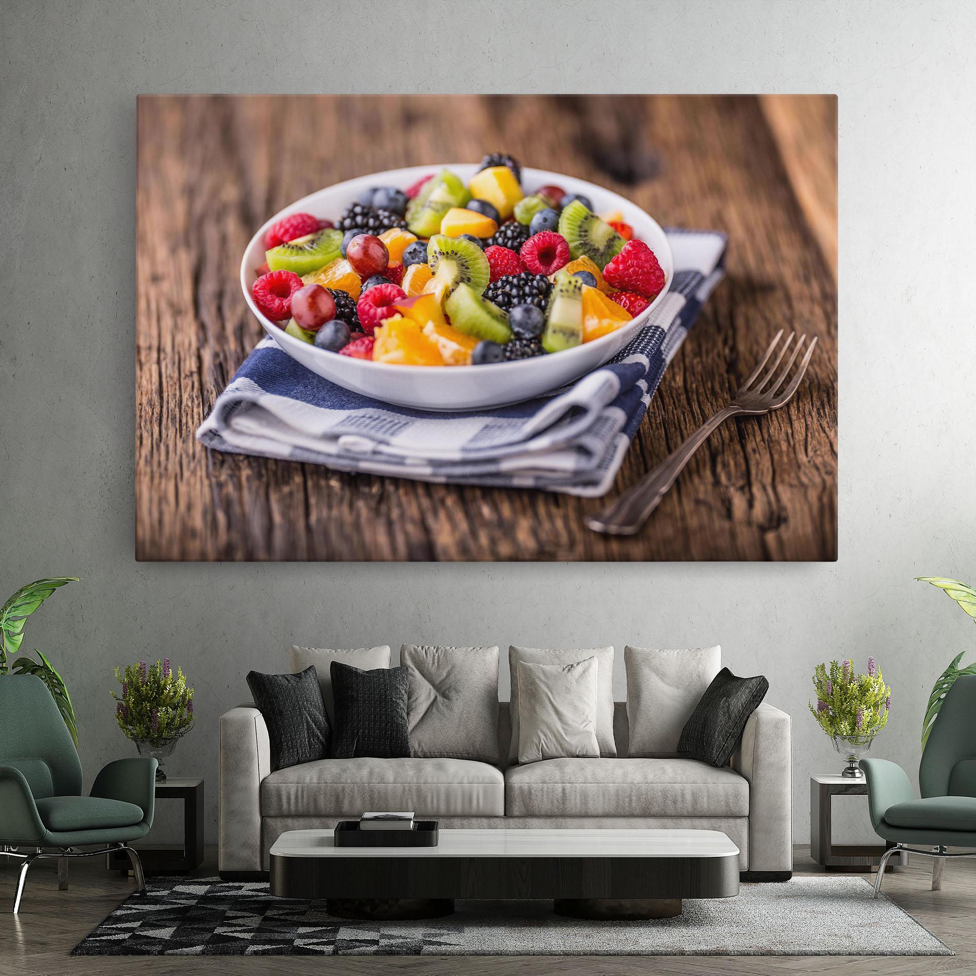 Leinwandbild Fruit Salad mockup 7