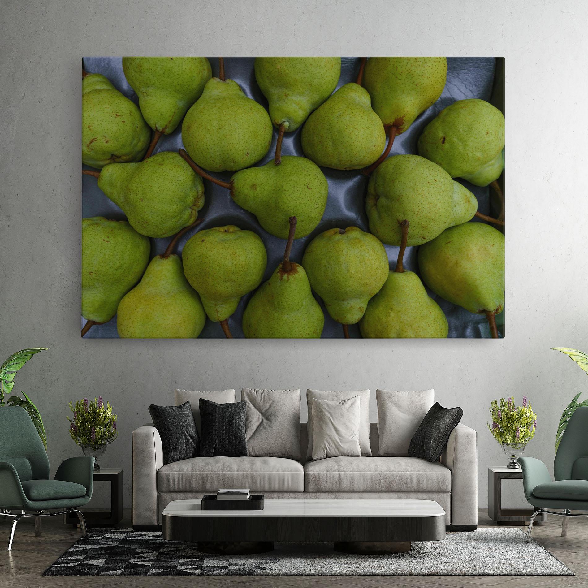 Leinwandbild Green Pear mockup 7