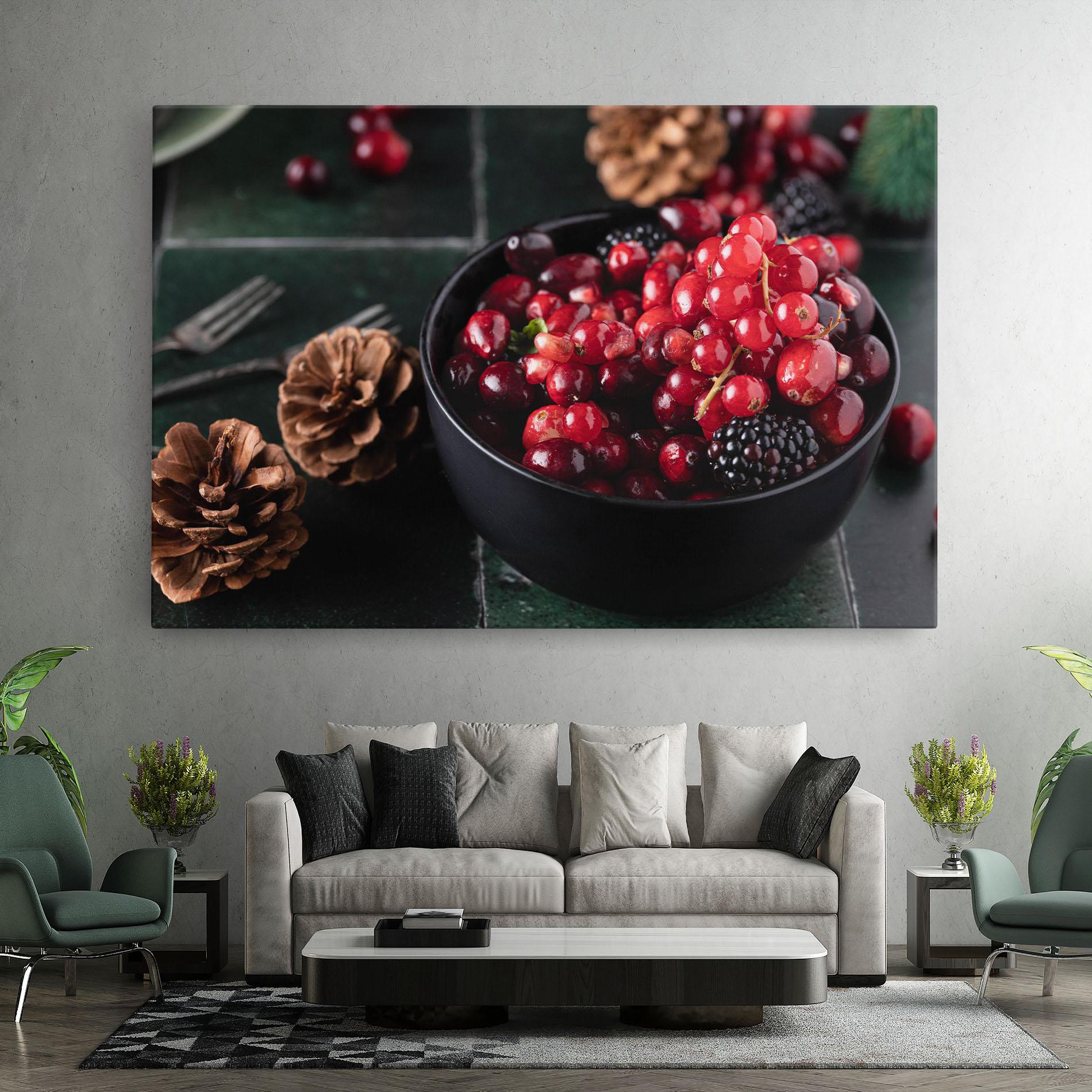 Leinwandbild Red Berries mockup 7