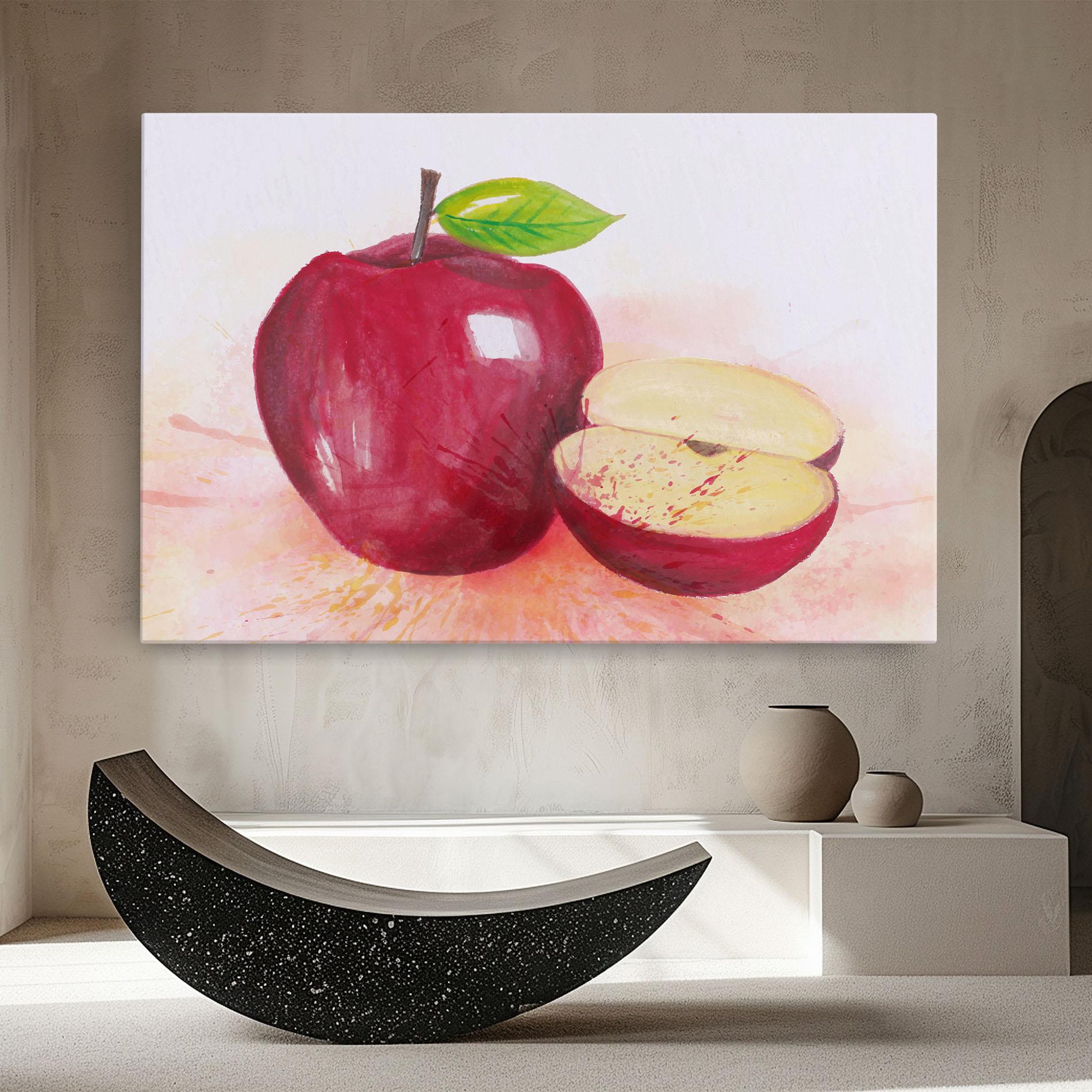 Leinwandbild Apple Art mockup 8