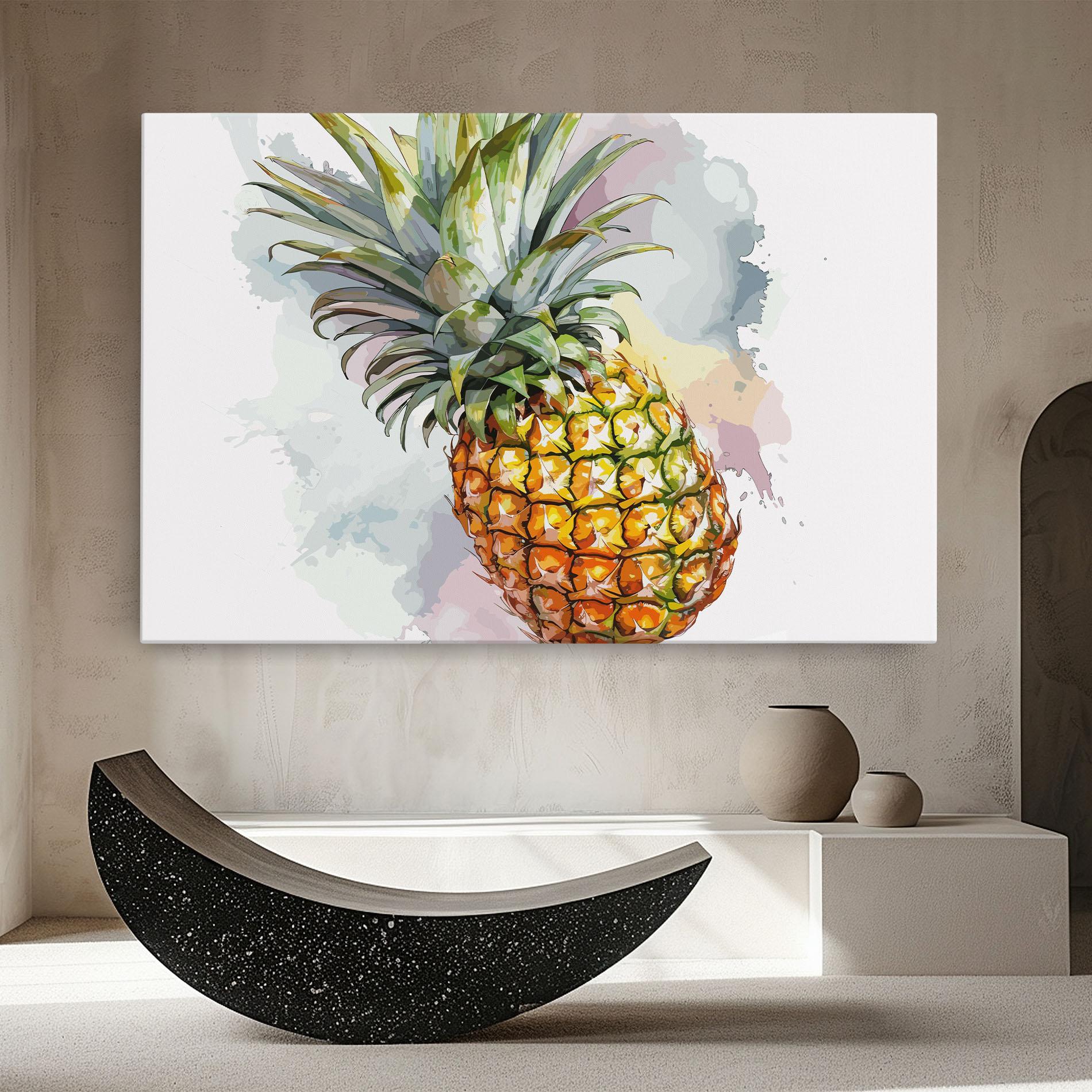 Leinwandbild Artistic Pineapple mockup 8