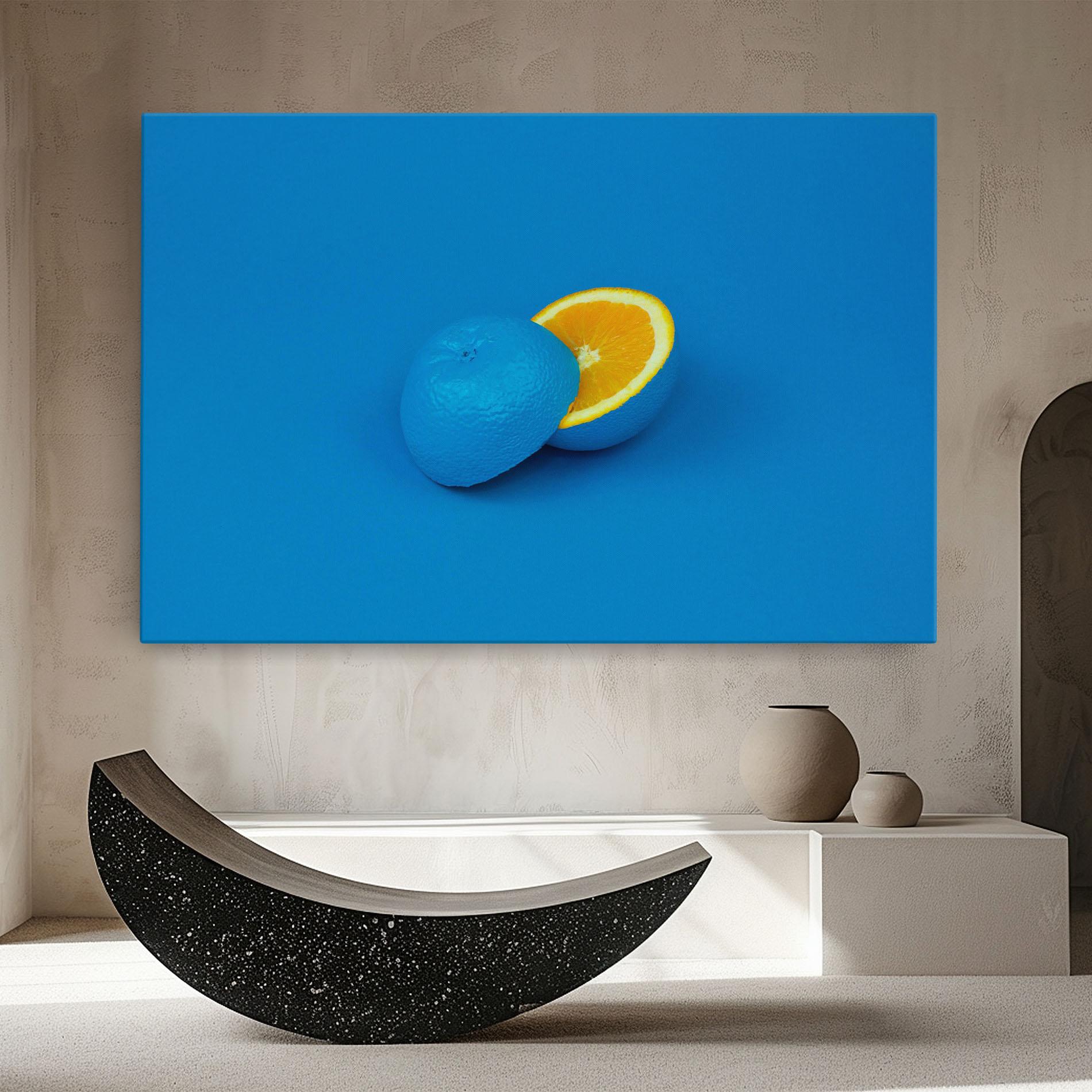 Leinwandbild Blue Orange mockup 8