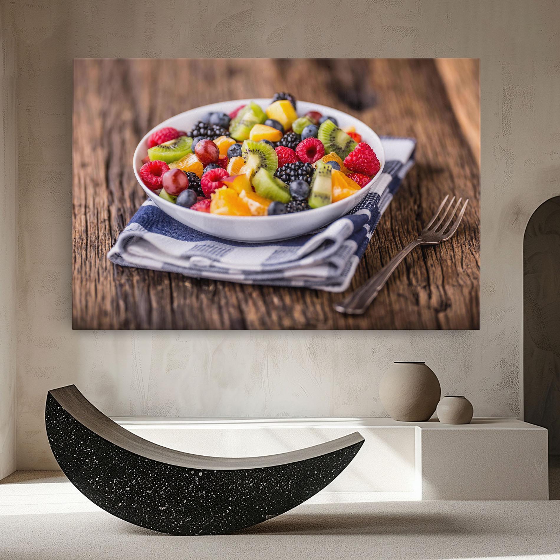 Leinwandbild Fruit Salad mockup 8