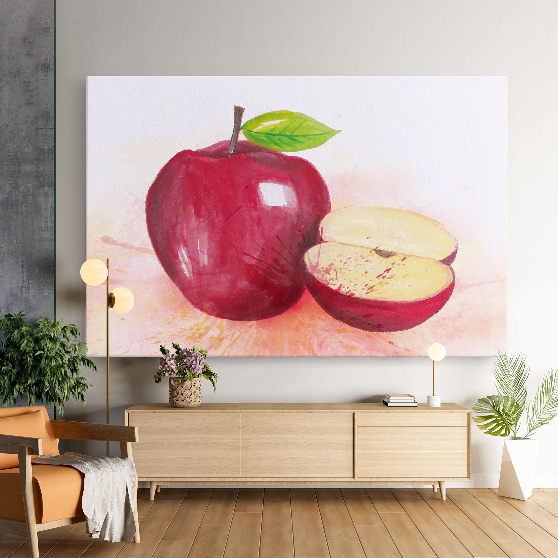 Leinwandbild Apple Art mockup 9