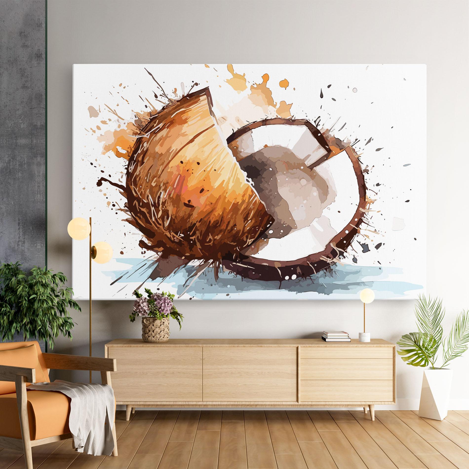 Leinwandbild Coconut Art mockup 9