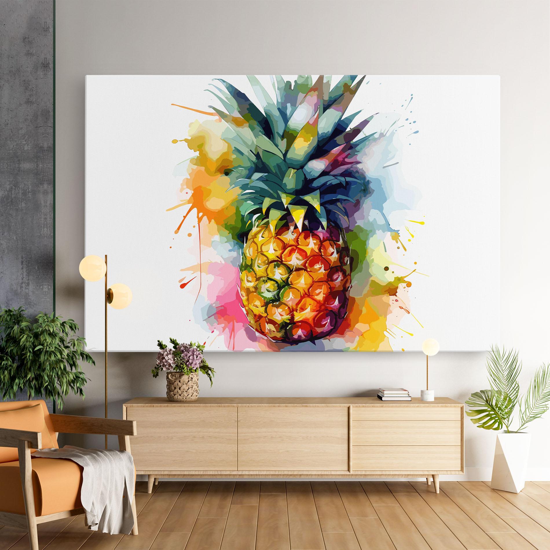 Leinwandbild Color Mix Pineapple mockup 9