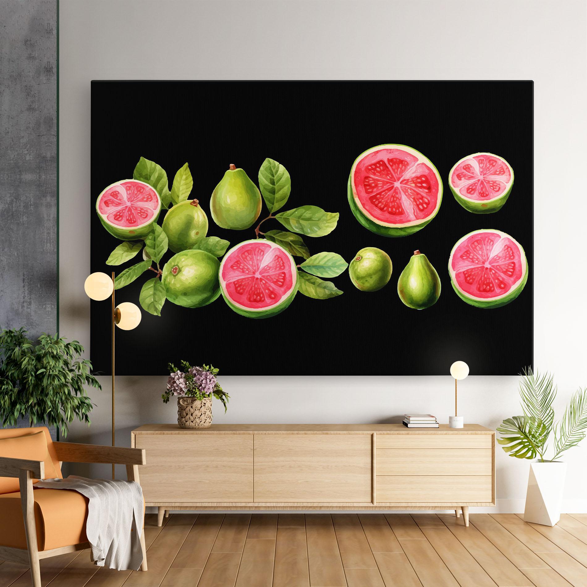 Leinwandbild Green Fruit mockup 9