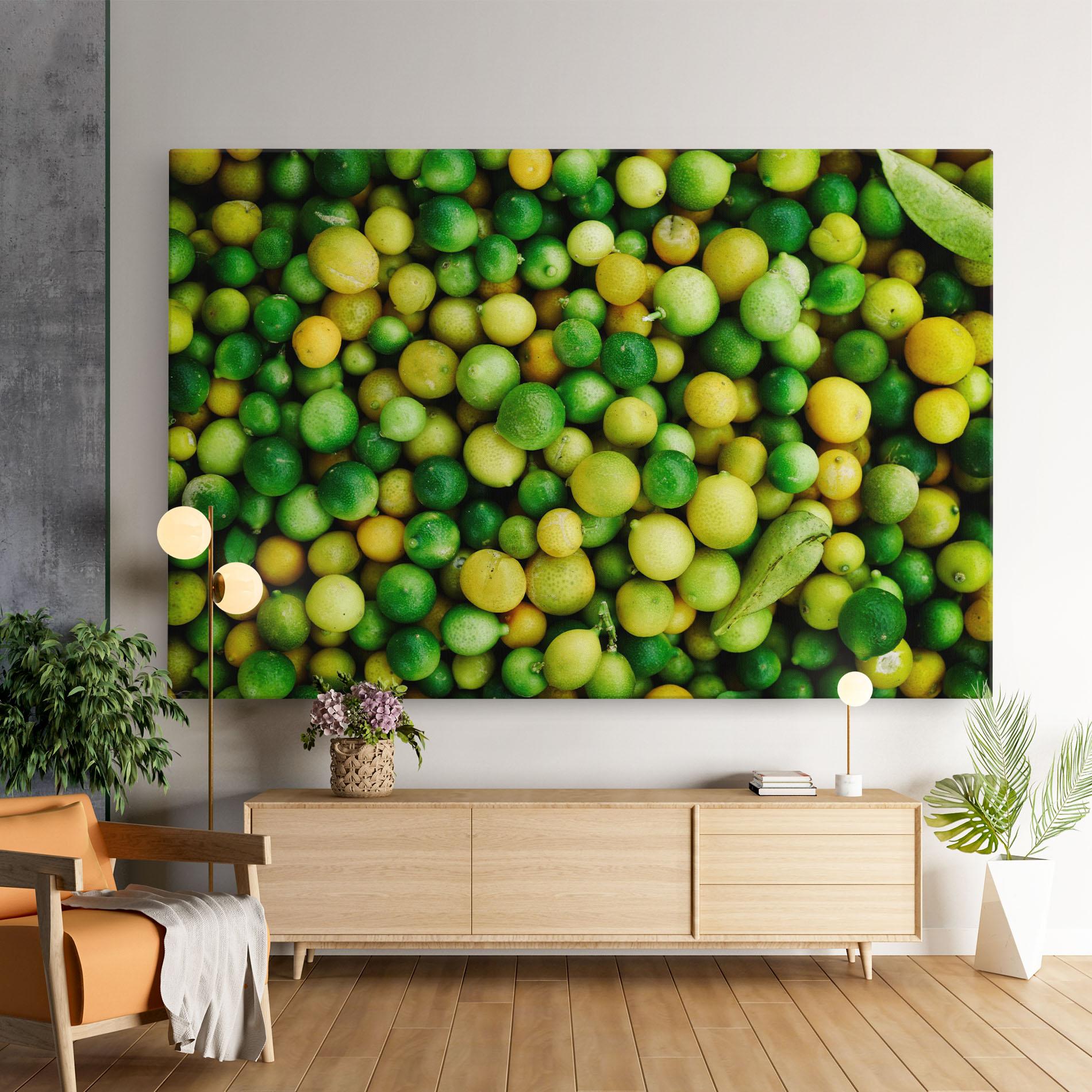 Leinwandbild Green Lime mockup 9
