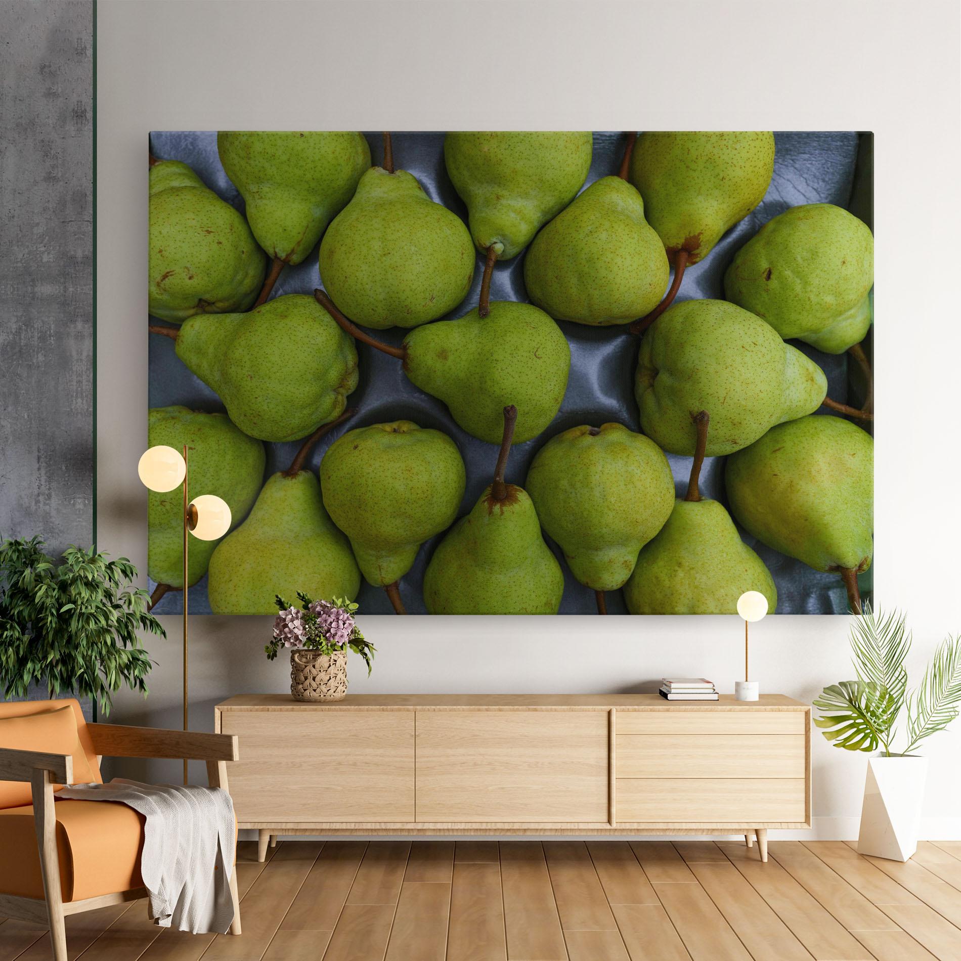 Leinwandbild Green Pear mockup 9