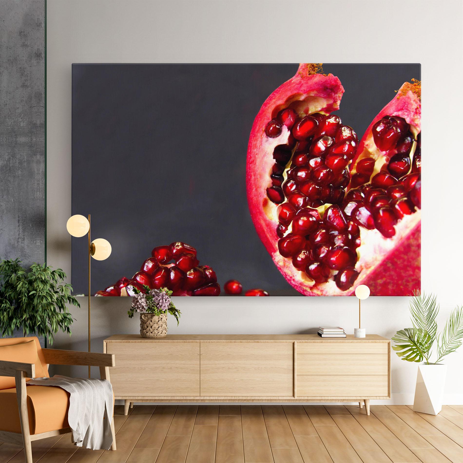 Leinwandbild Open Pomegranate mockup 9