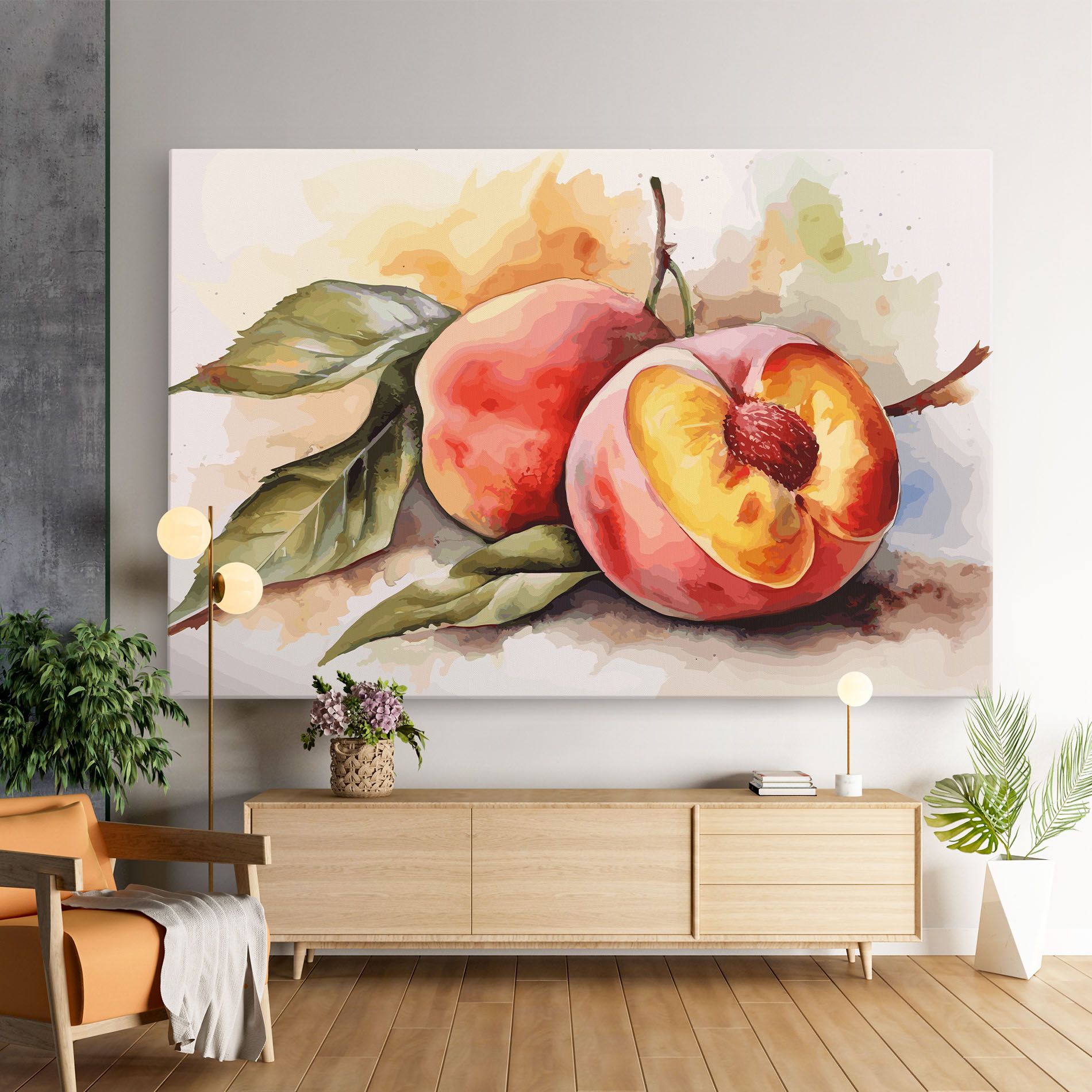 Watercolor Peach mockup 9