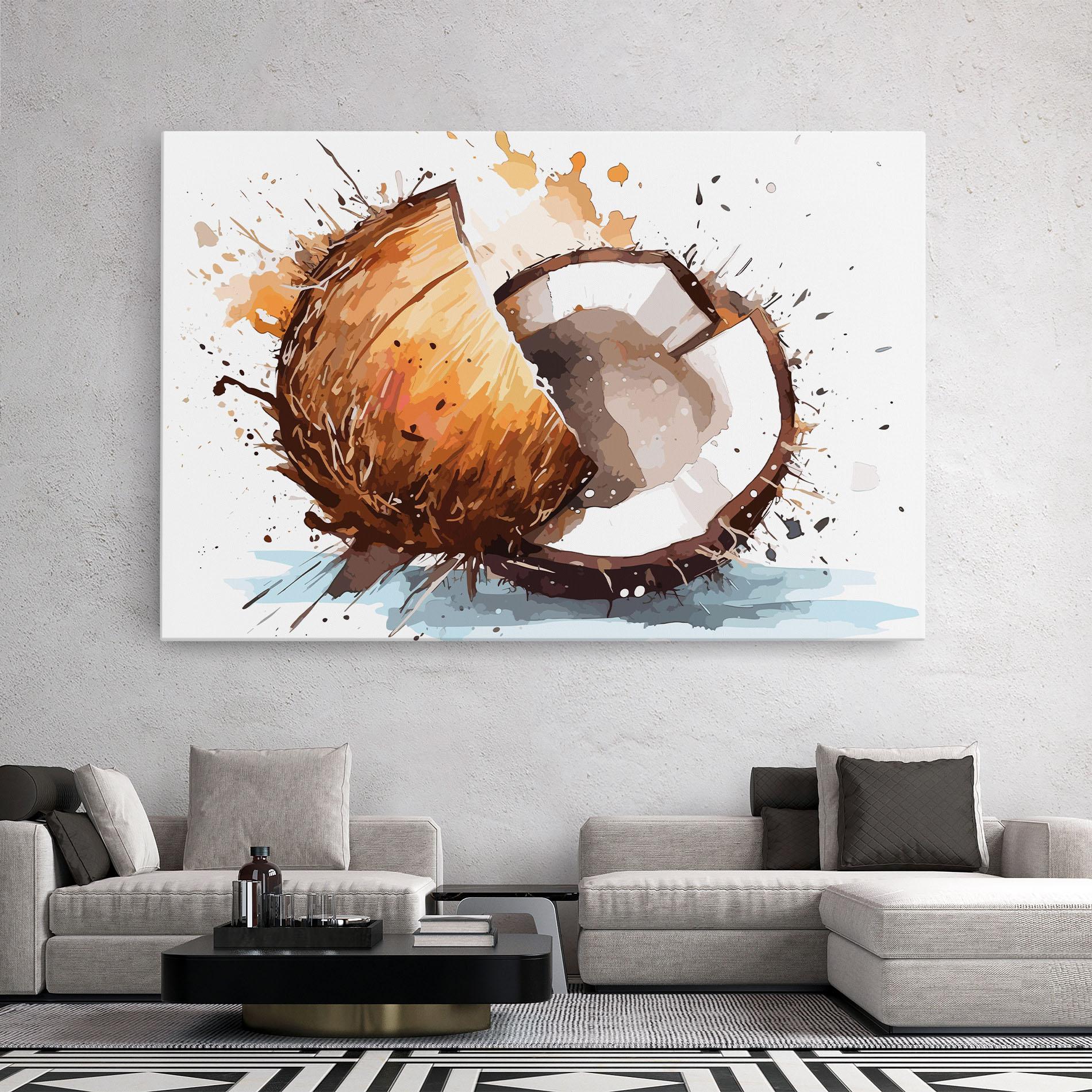 Leinwandbild Coconut Art mockup 2