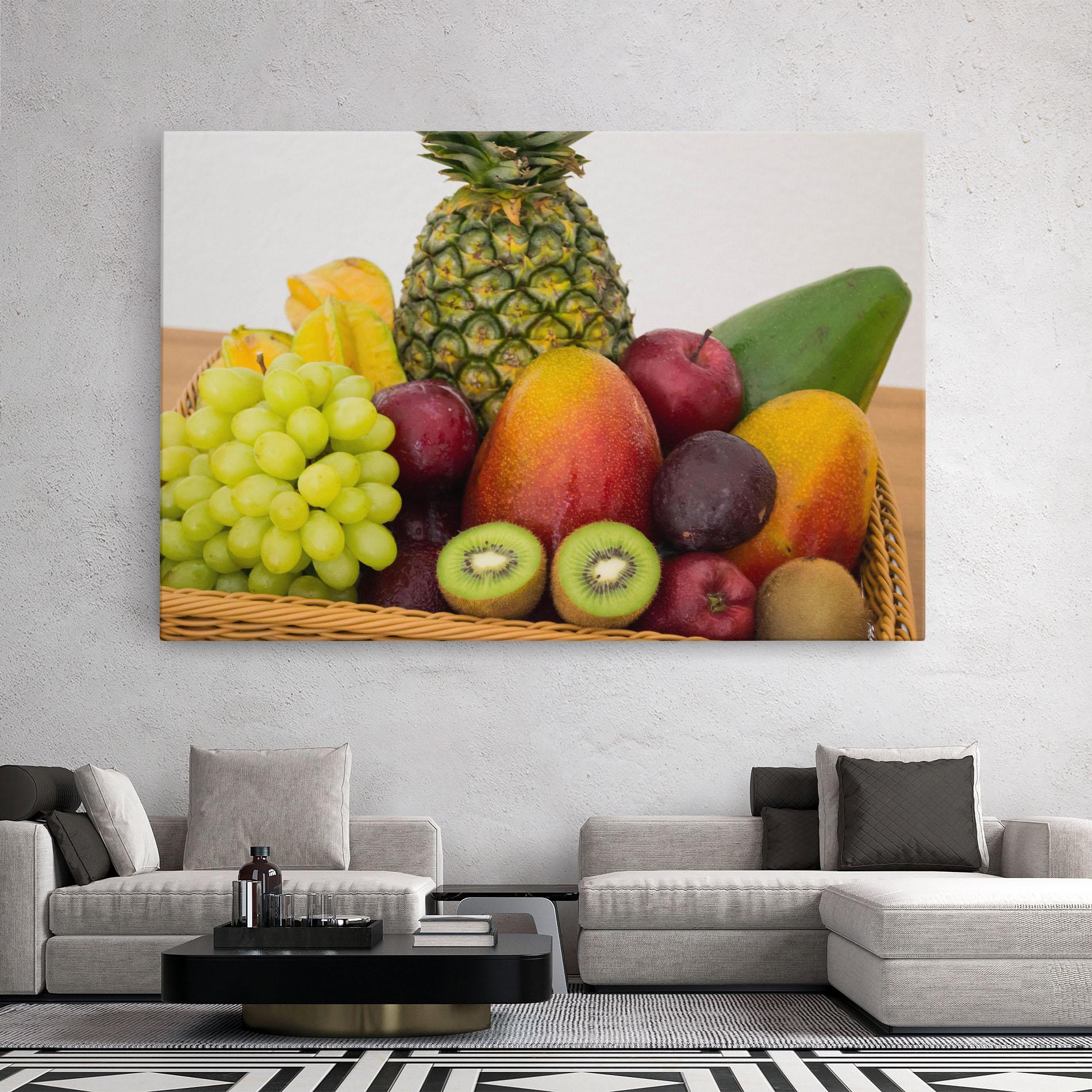 Leinwandbild Fruit Basket mockup 2