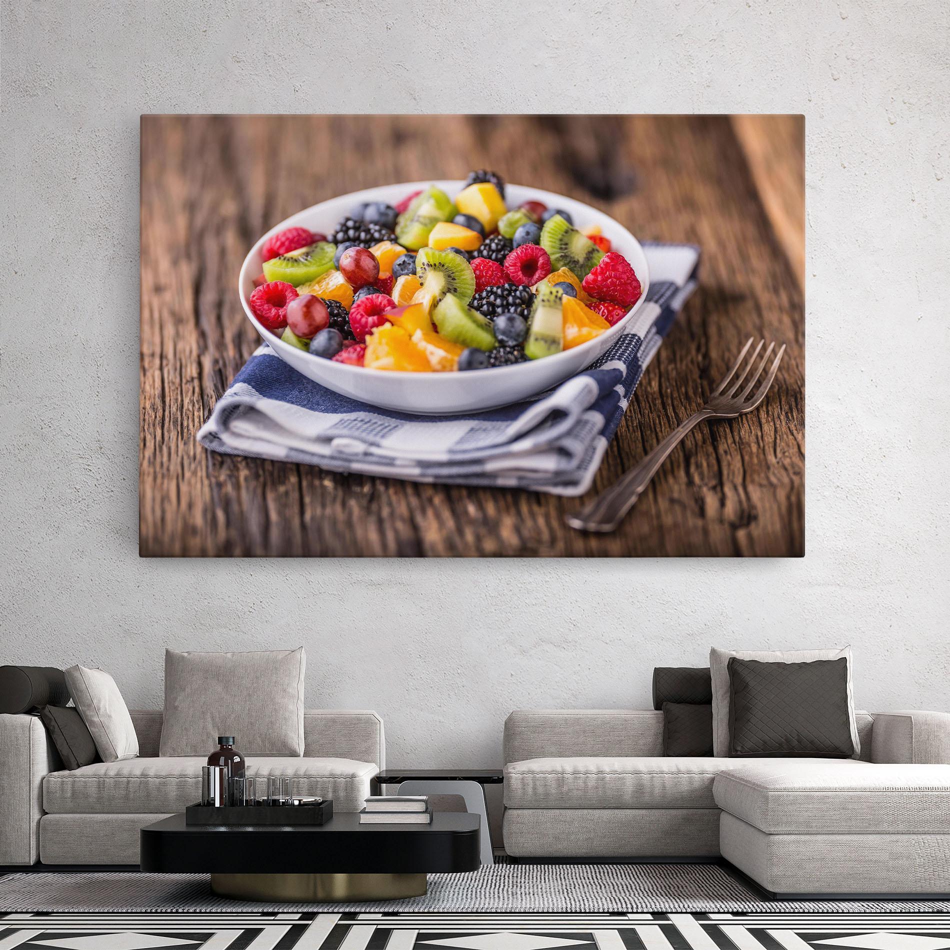 Leinwandbild Fruit Salad mockup 2