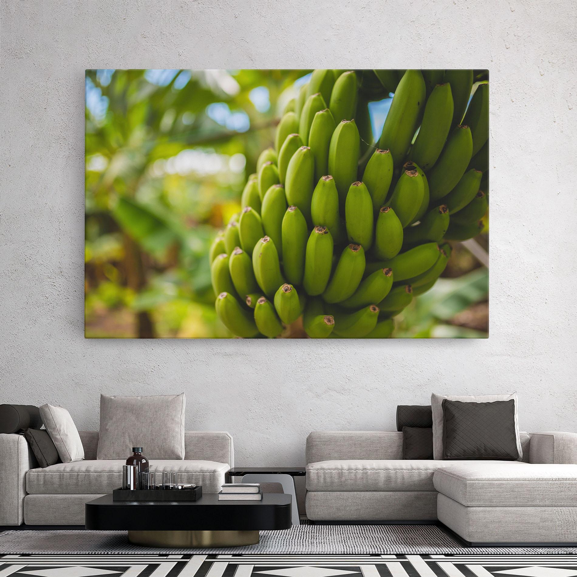 Leinwandbild Green Banana mockup 2