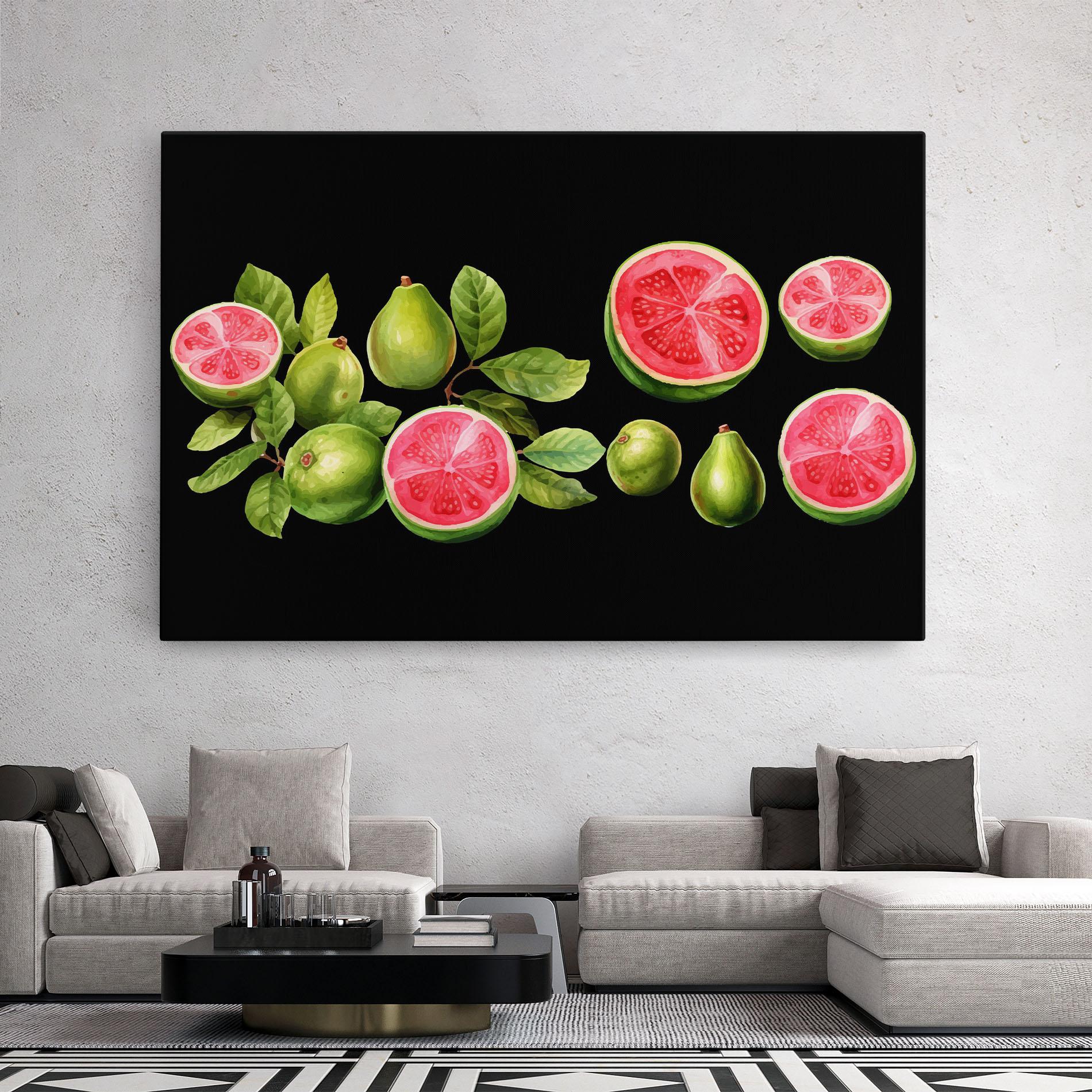 Leinwandbild Green Fruit mockup 2