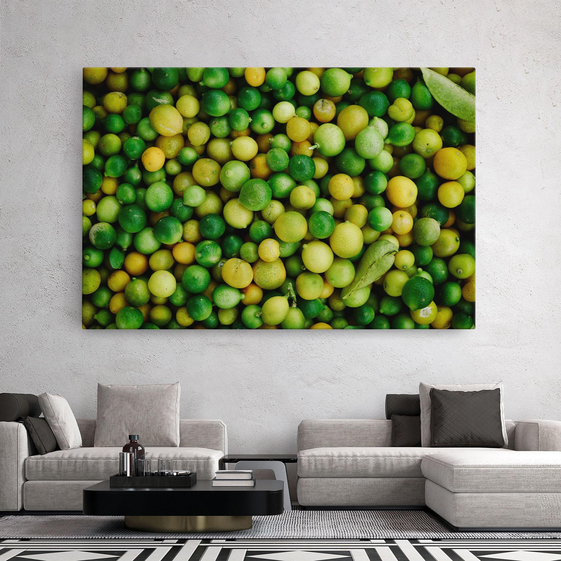 Leinwandbild Green Lime mockup 2